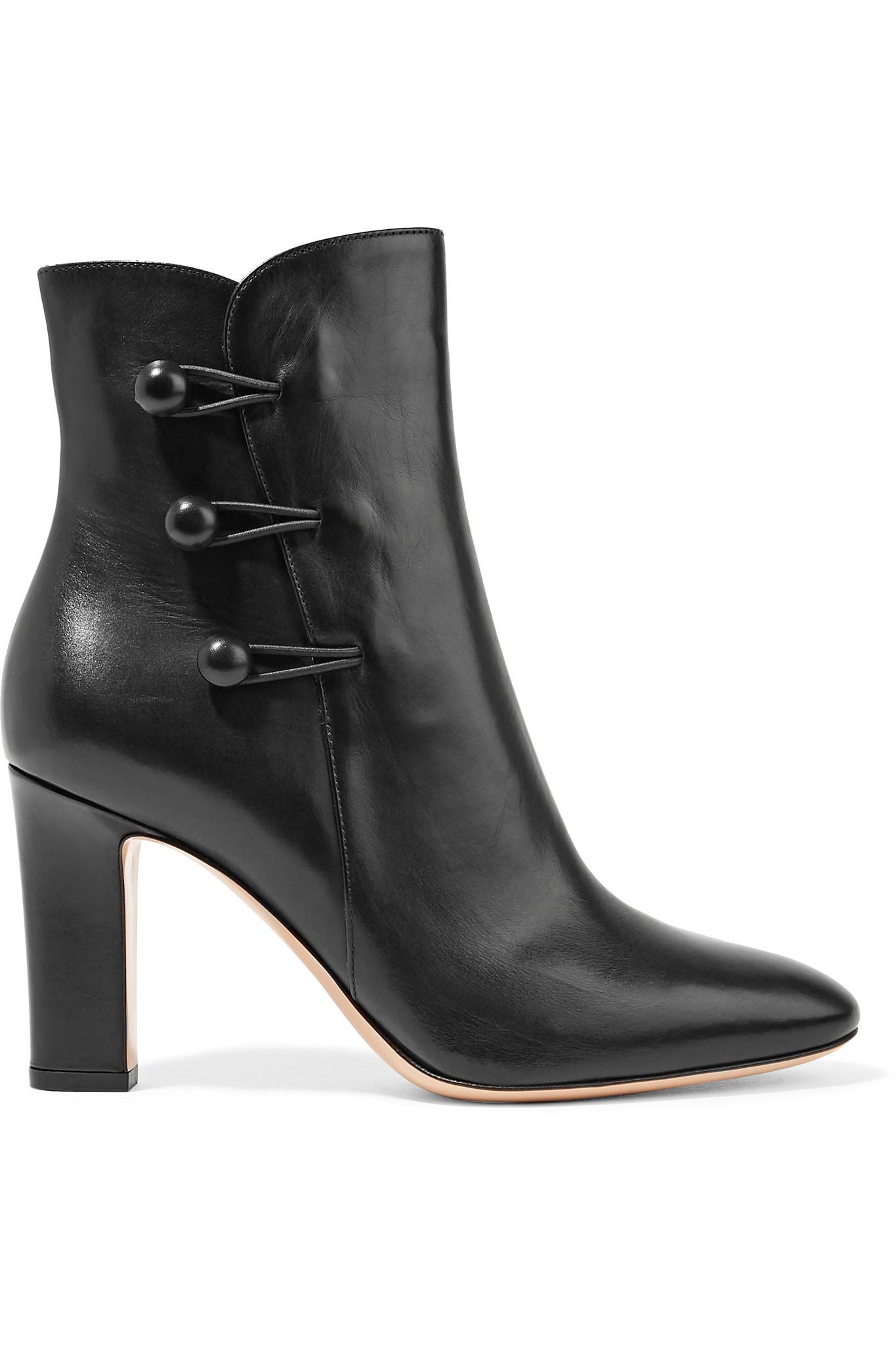 Gianvito Rossi Leather Ankle Boots in Black - Lyst1365 x 2048