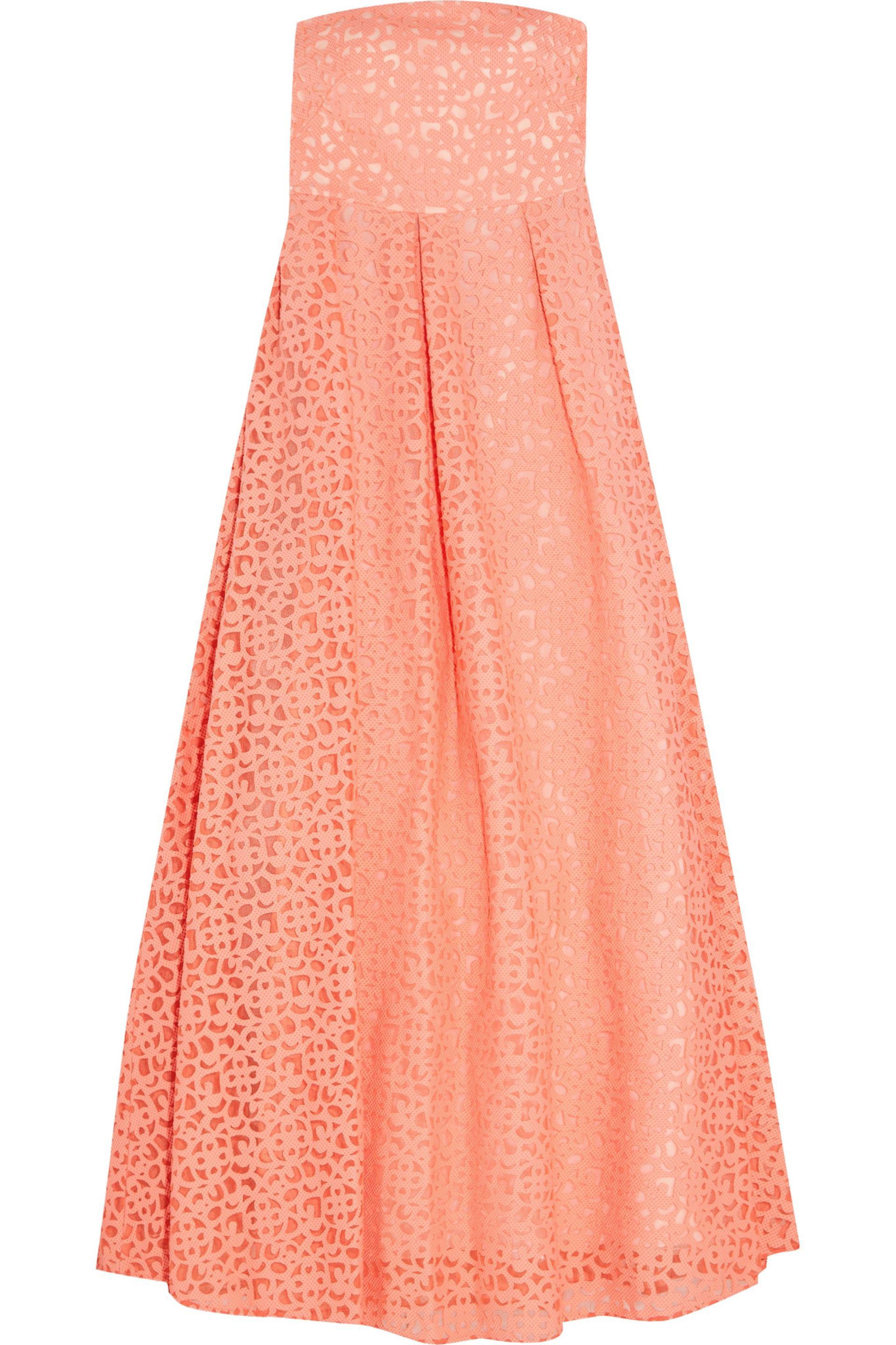Lyst - Mikael Aghal Appliqued Tulle Gown in Pink Mikael Aghal. Women's Pink Appliqued Tulle Gown