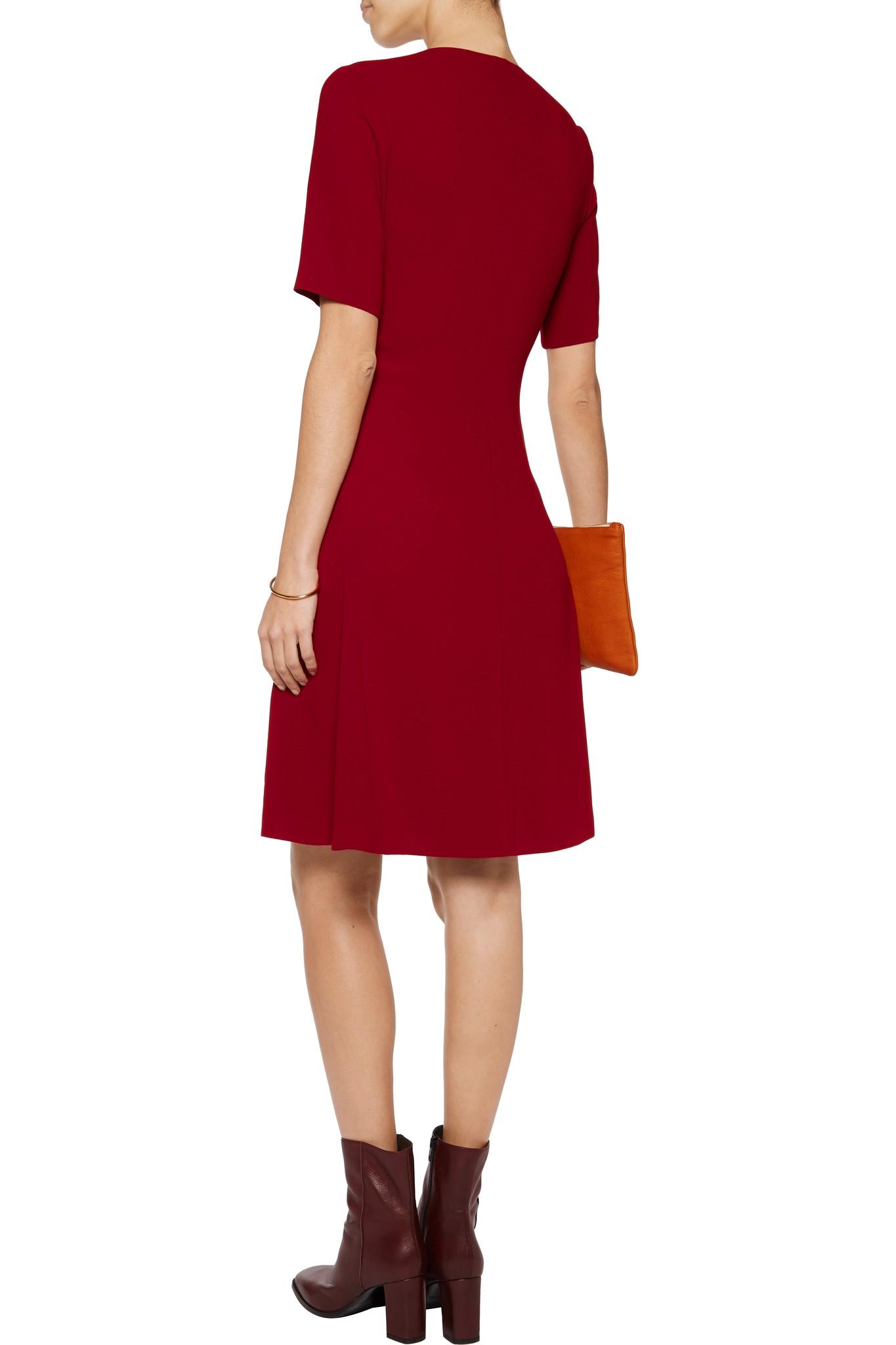 Lyst - Joseph Dolina Crepe Dress in Red