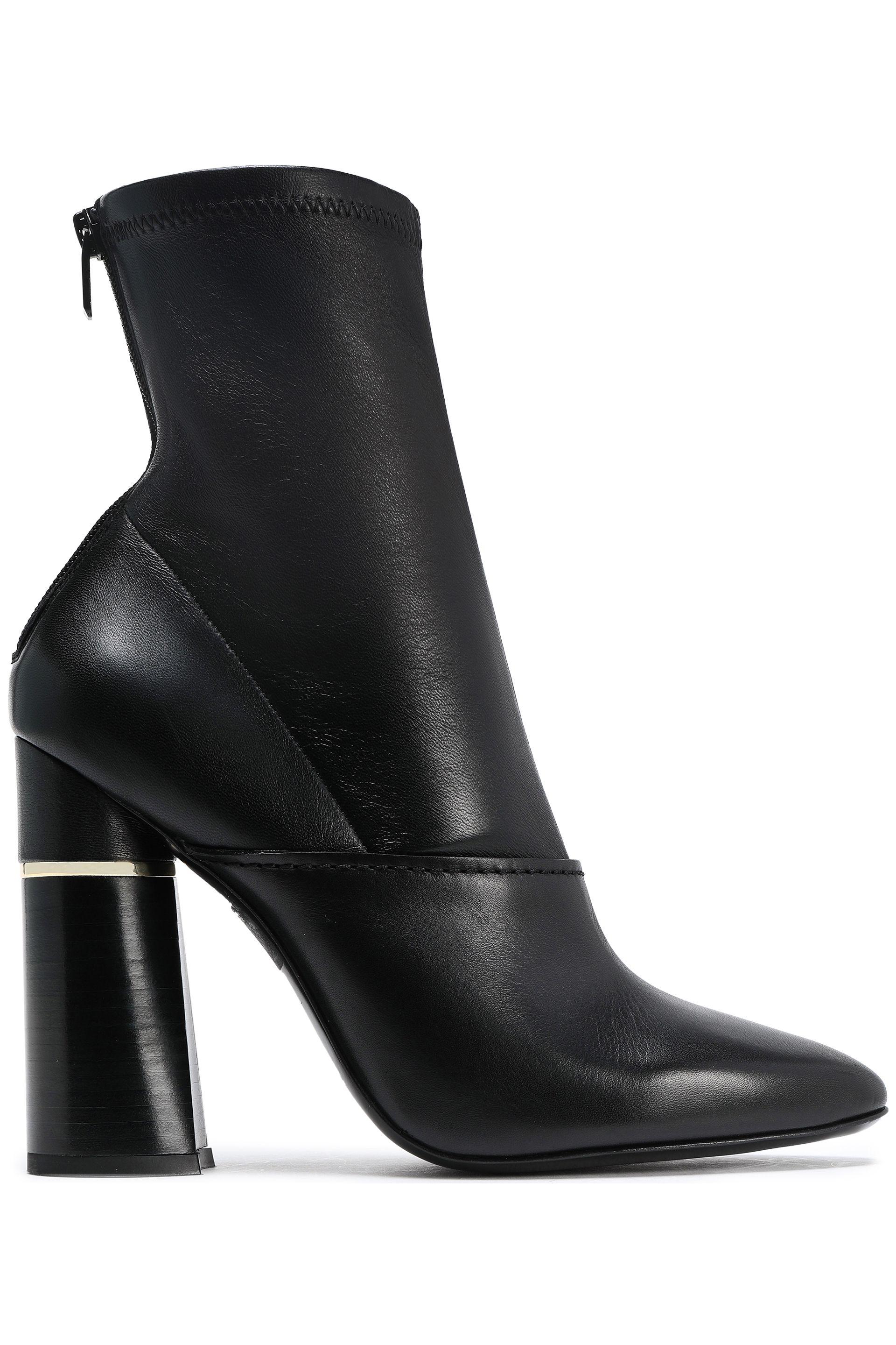 Lyst - 3.1 Phillip Lim Woman Kyoto Stretch-leather Ankle Boots Black in ...