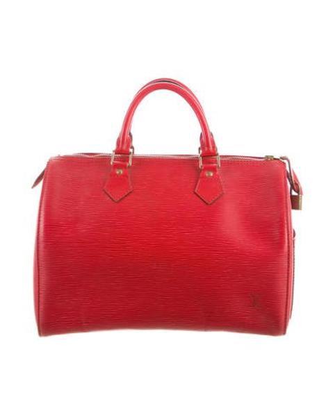 Lyst - Louis Vuitton Epi Speedy 30 Rouge in Red - Save 2.877697841726615%