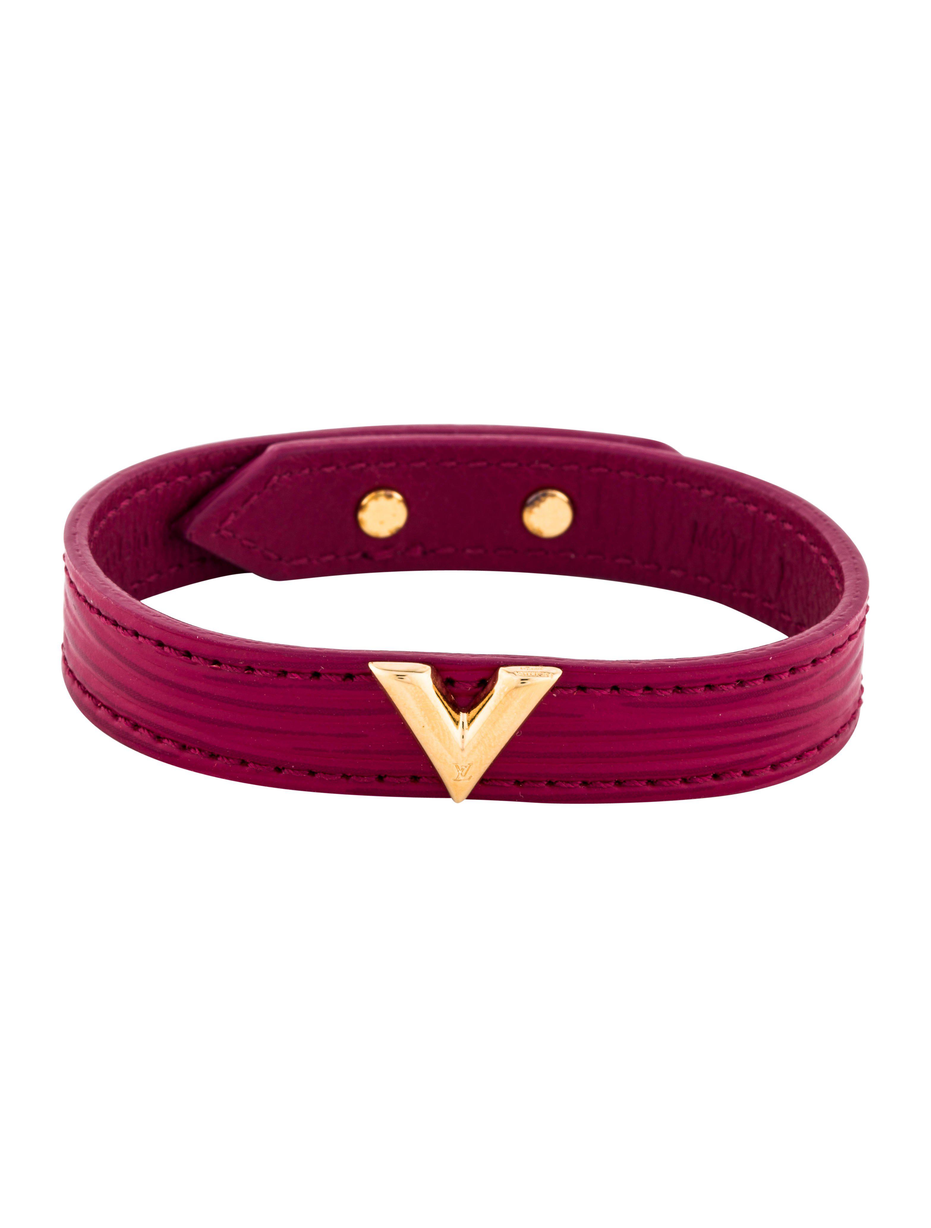 Lyst - Louis Vuitton Essential V Bracelet Gold in Metallic