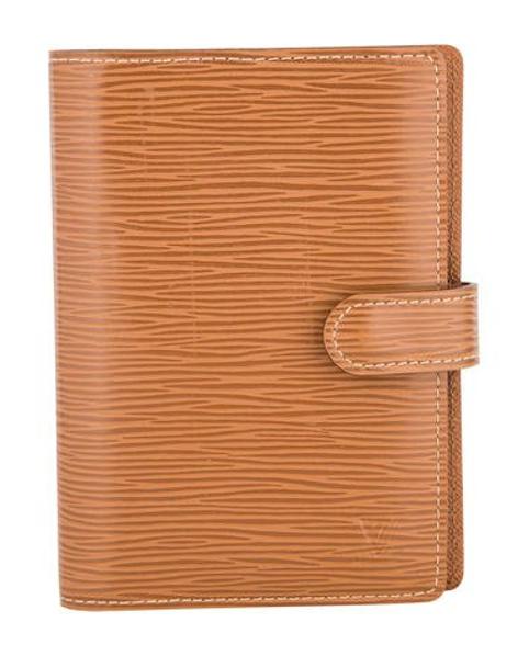 Lyst - Louis Vuitton Epi Small Ring Agenda Cover Pm Tan in Natural