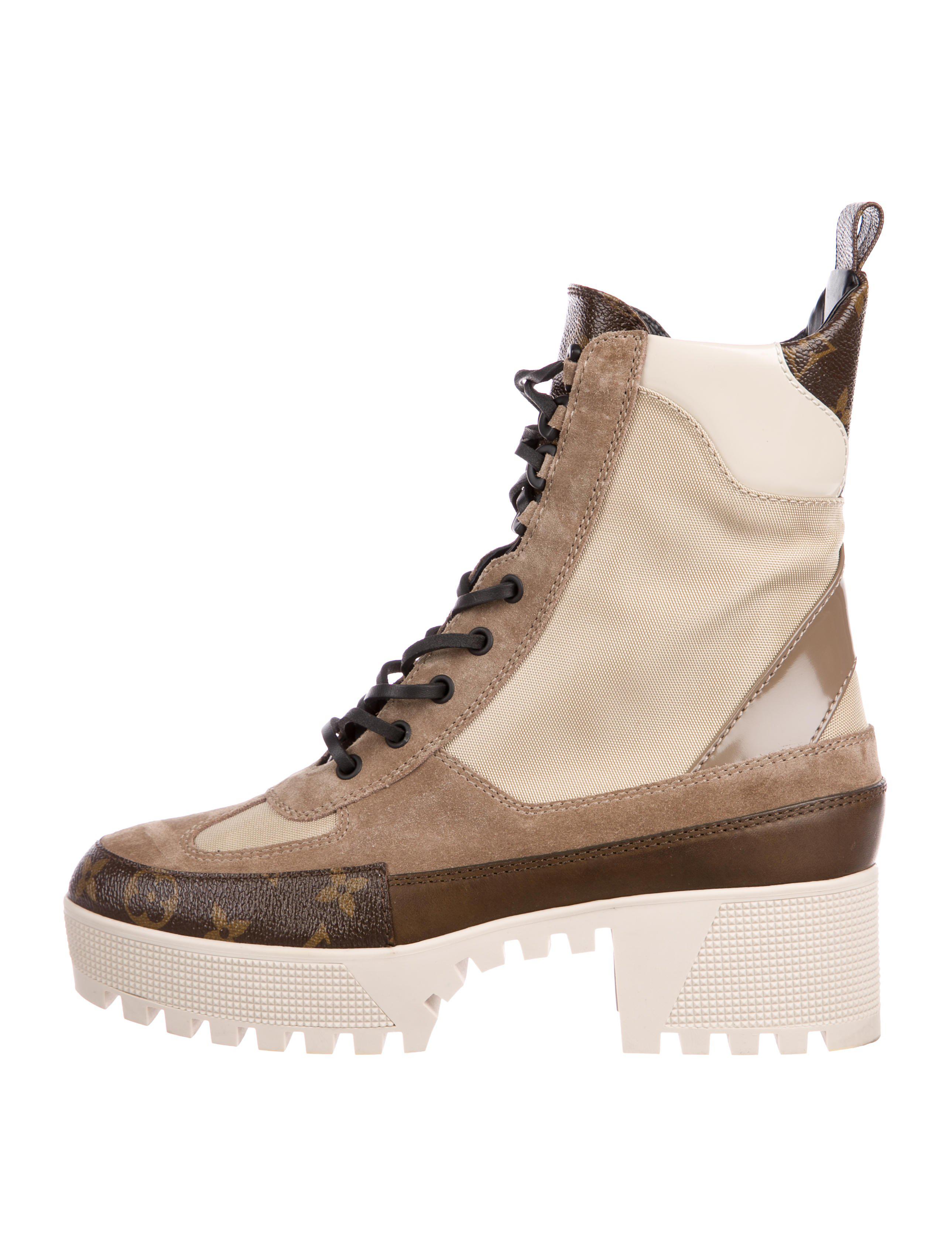 Lyst - Louis Vuitton 2016 Laureate Platform Desert Boots Brown in Natural