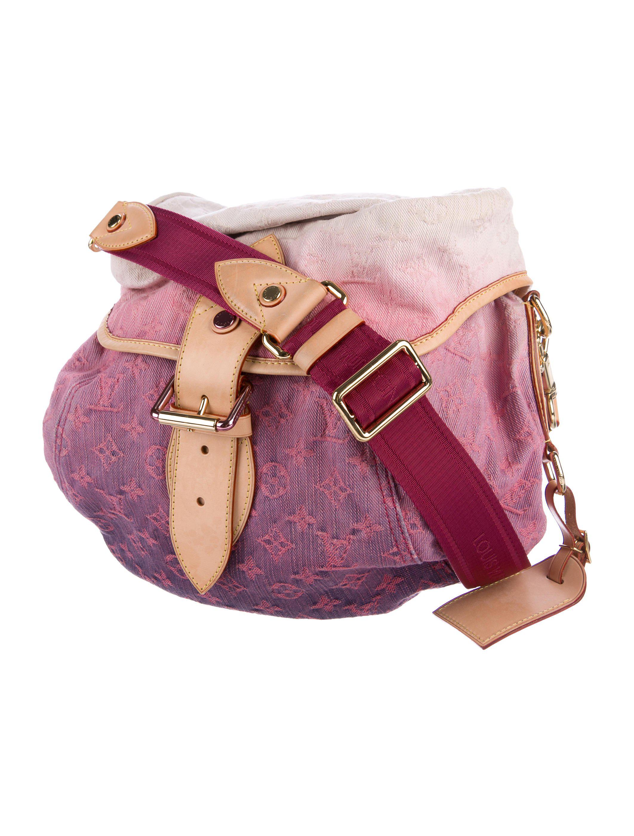 Lyst - Louis Vuitton Denim Sunshine Bag Pink in Natural