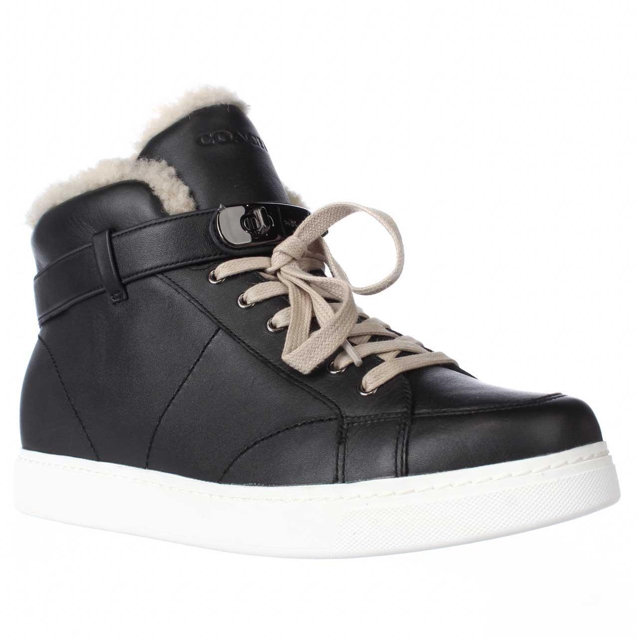 lyst coach richmond fleece lined high top fashion lyst coach richmond fleece lined high top fashion