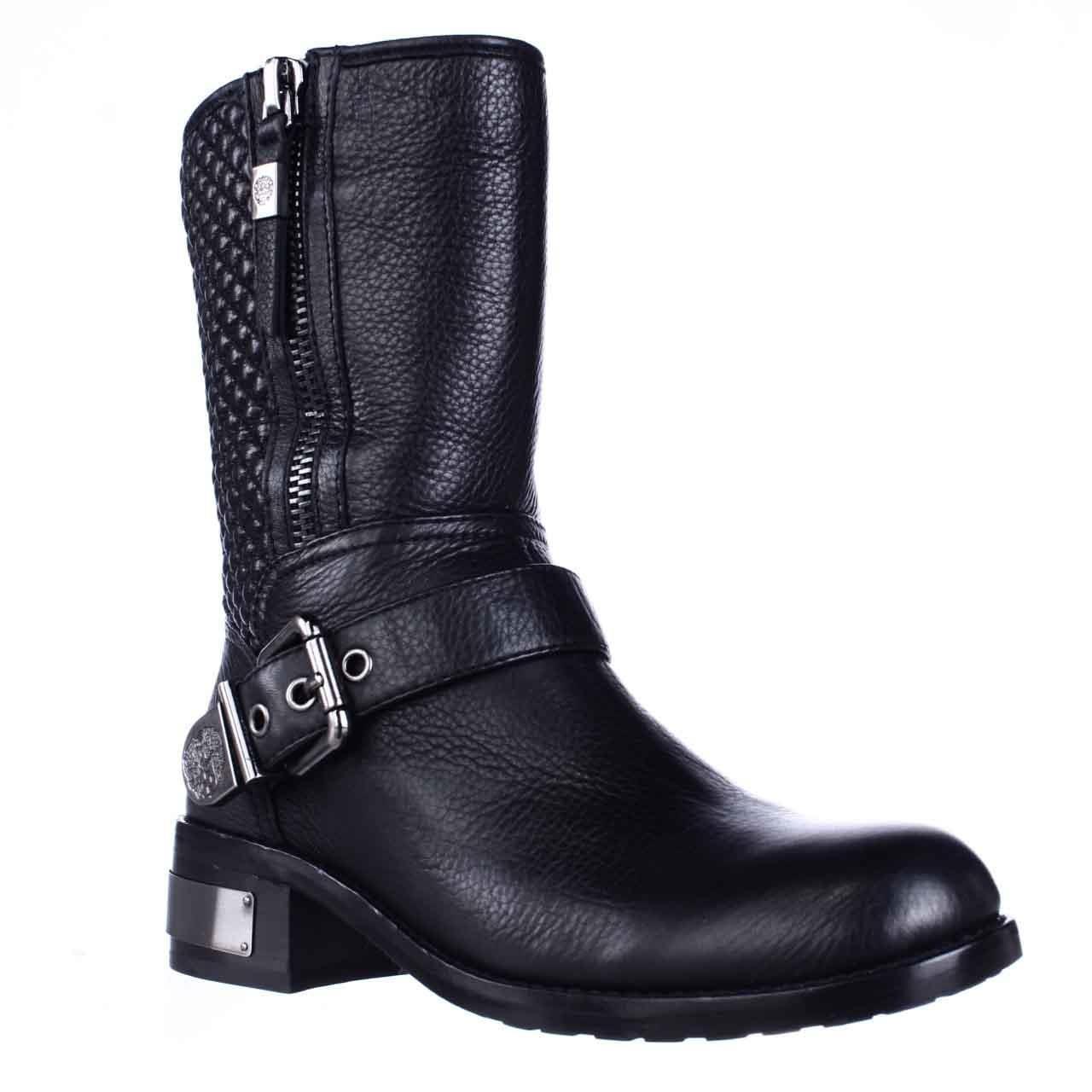 Vince camuto Whynn Midcalf Motorcycle Boots in Black Lyst