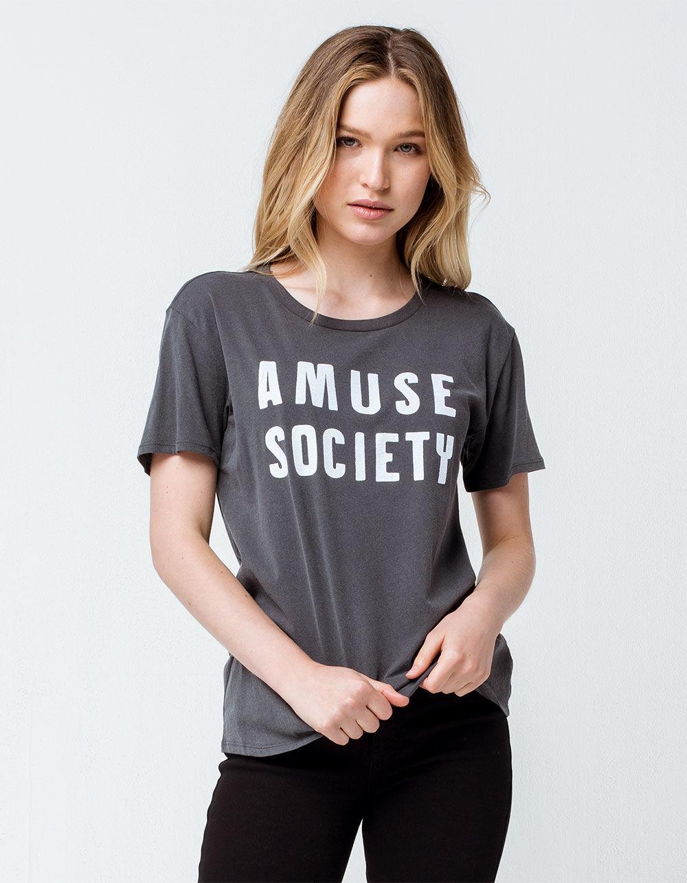 Lyst - Amuse Society Womens Tee in Gray