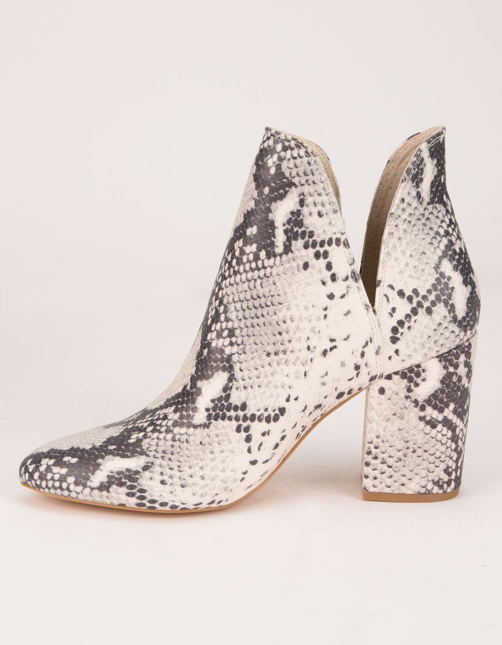 Steve Madden Rookie Natural Snake Womens Booties - Lyst