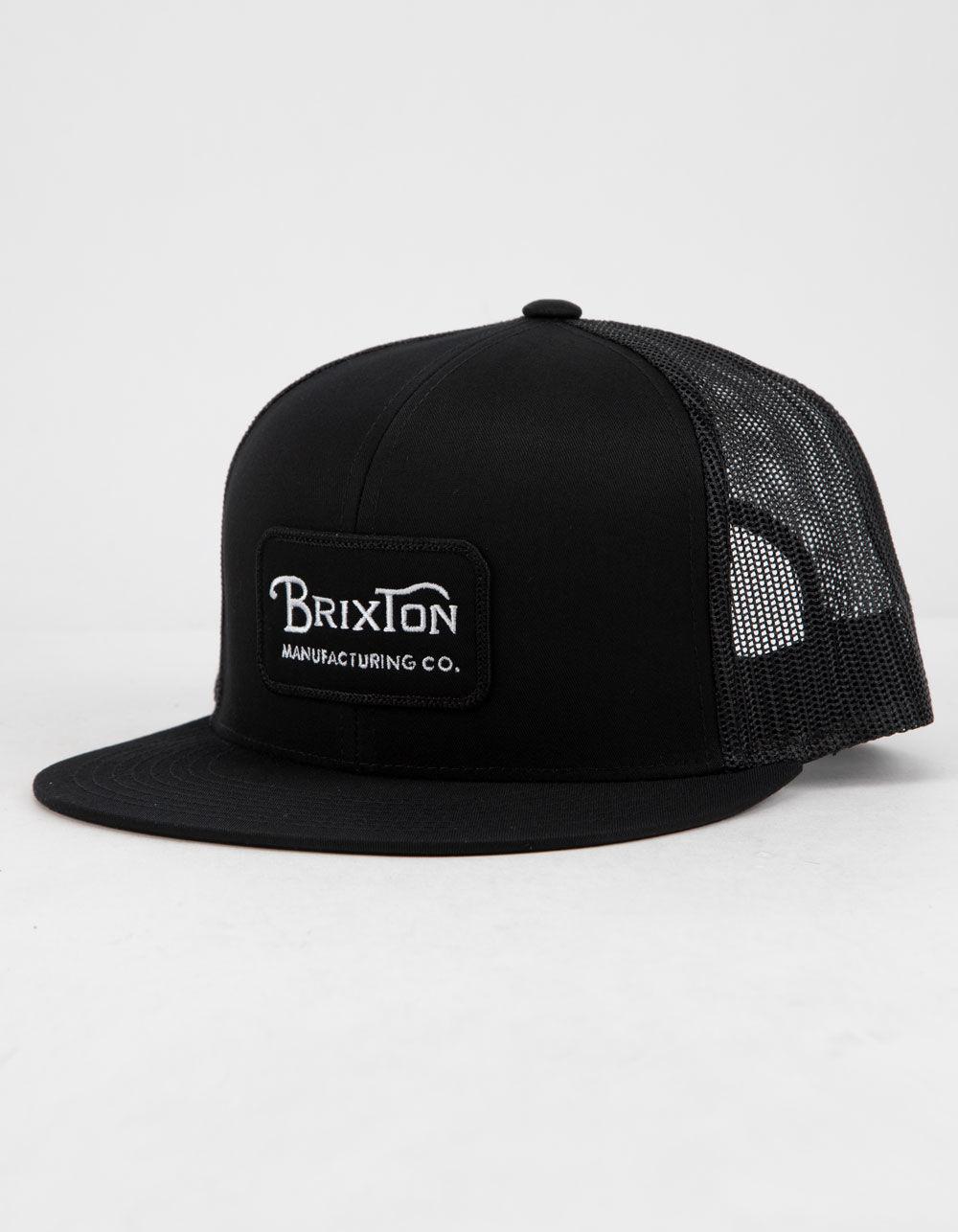 Brixton Grade Black Mens Trucker Hat in Black for Men - Lyst