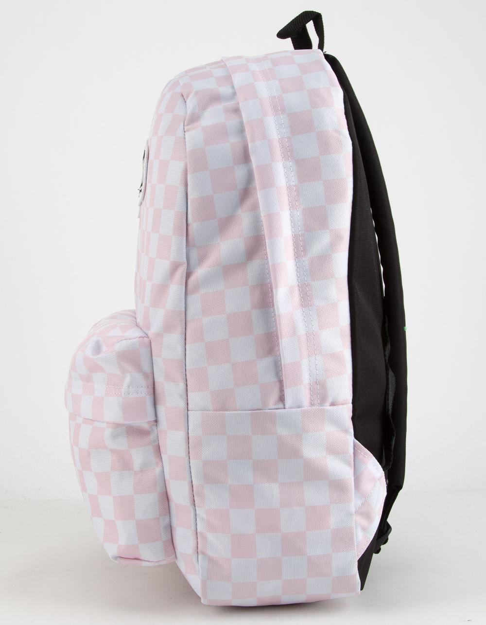 Pink And White Checkered Vans Backpack Restaurant Grotto Ticino
