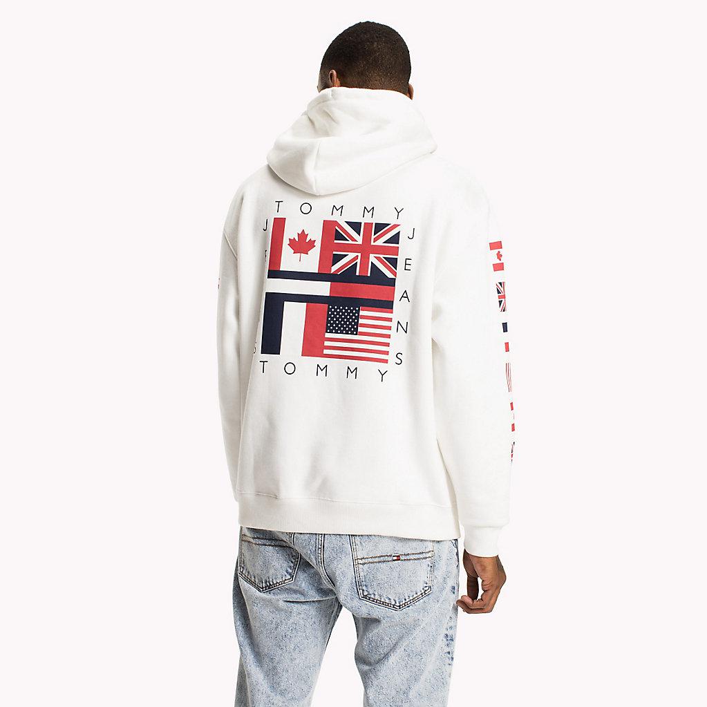 tommy hilfiger world flag hoodie