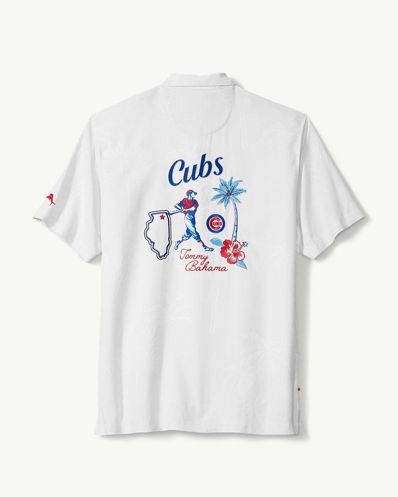 Tommy Bahama Silk Mlb® Cubs® Bases Loaded Camp Shirt in White for Men