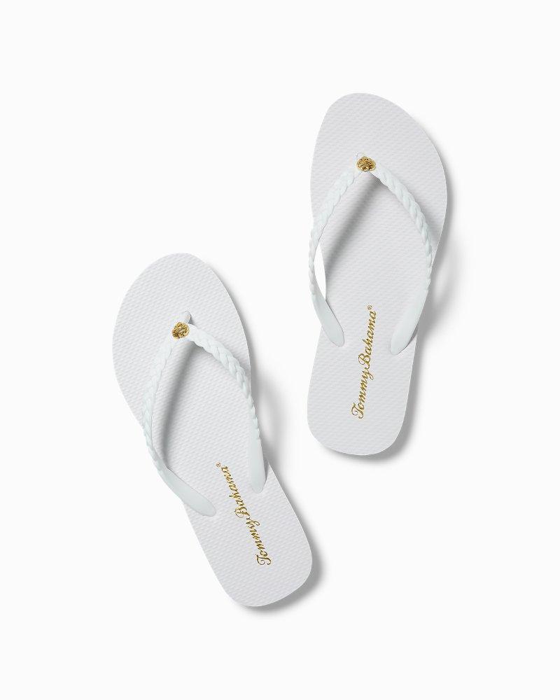 Tommy Bahama Rubber Whykiki Braid Flip Flops in White - Save 32% - Lyst