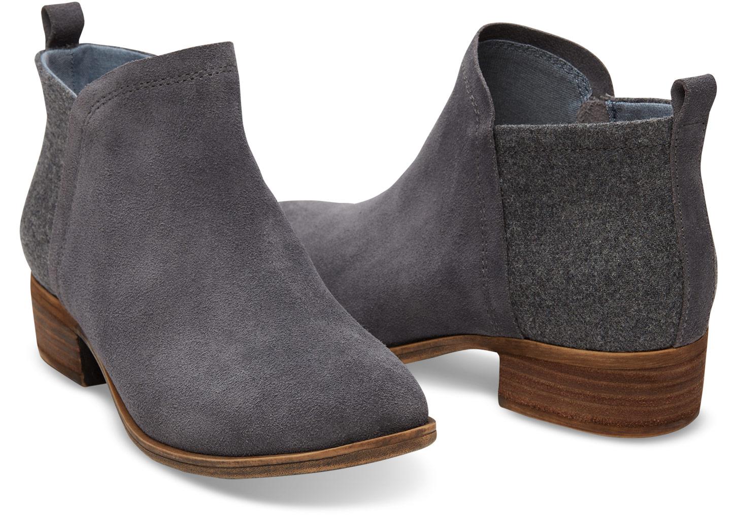 grey winter booties
