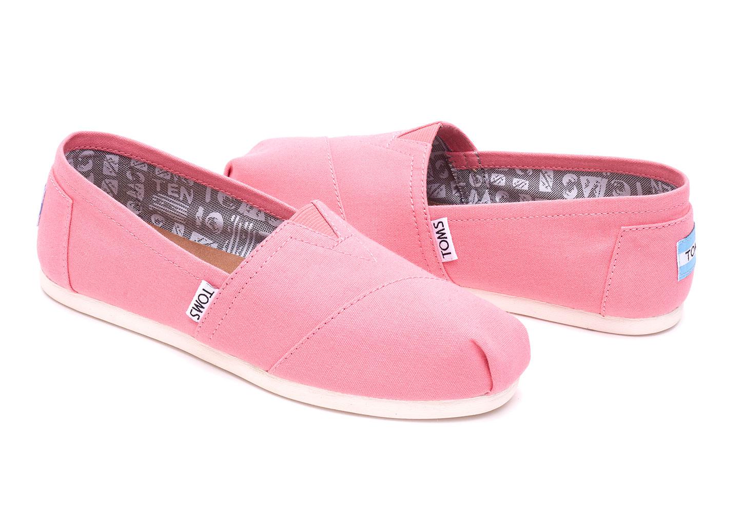 TOMS Pink Lemonade Canvas Women's Classics in Pink - Lyst