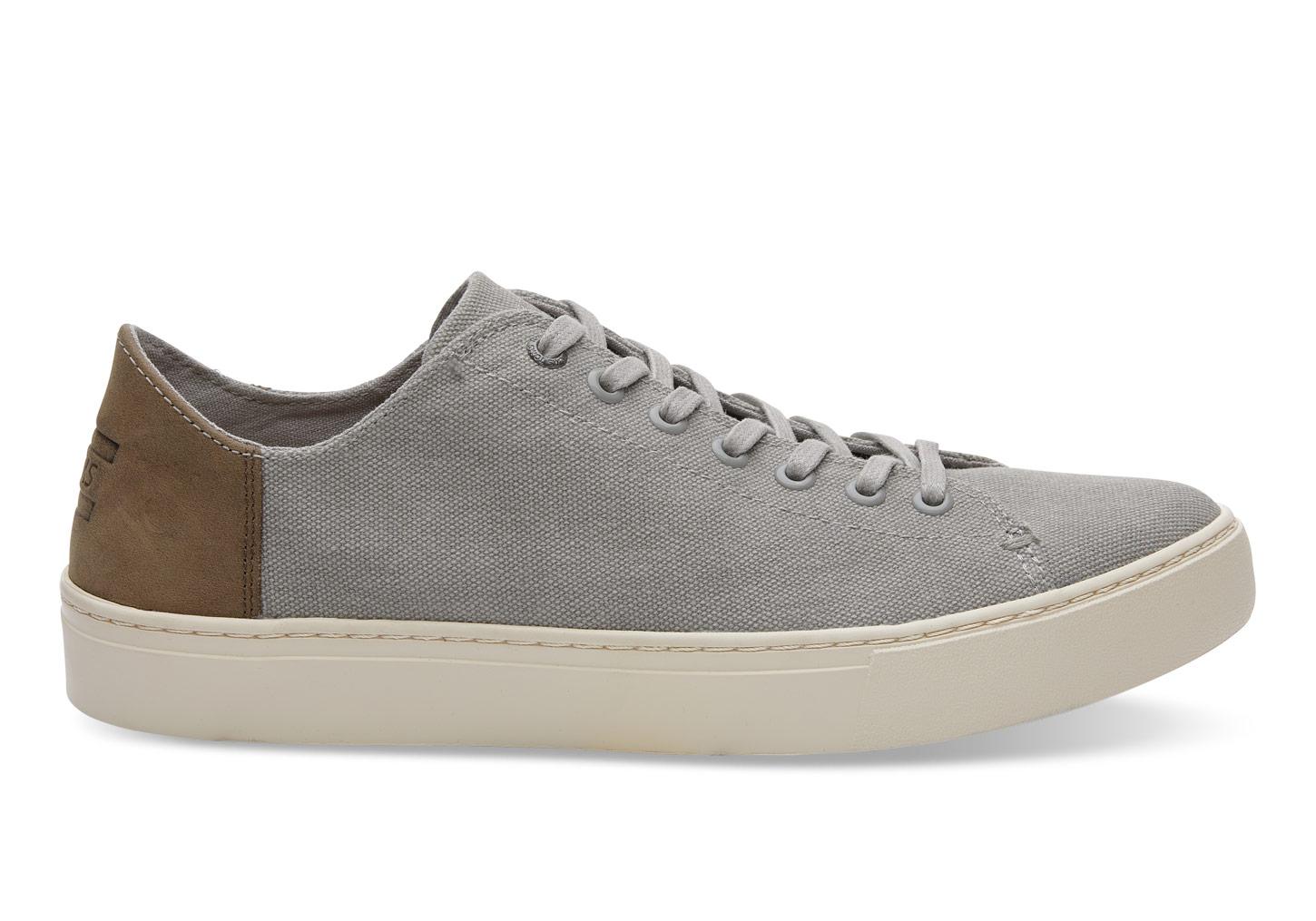 TOMS Drizzle Grey Washed Canvas Men's Lenox Sneakers in Gray for Men - Lyst