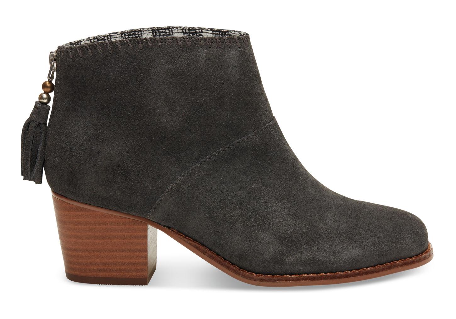 short grey booties