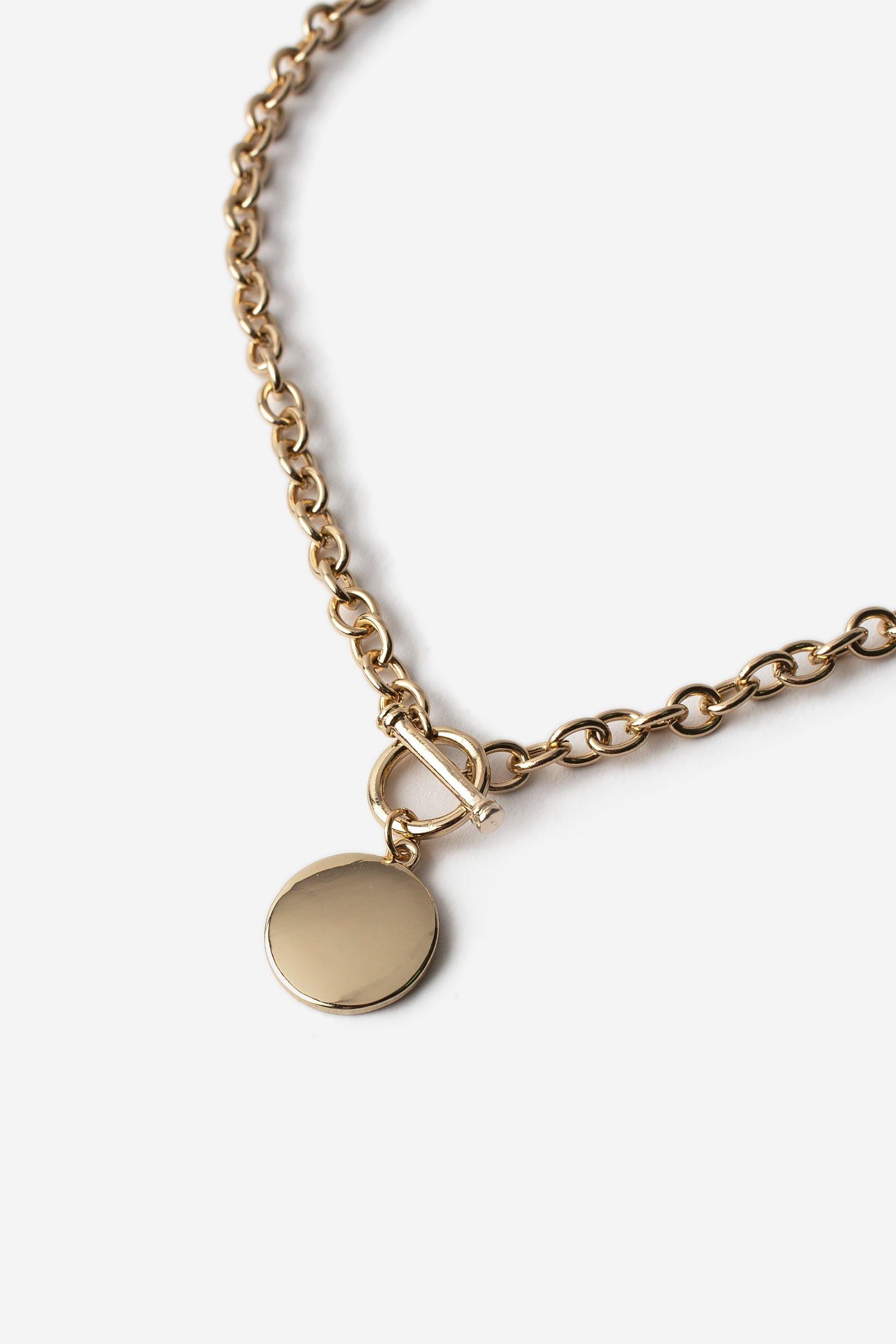 Top Chunky T Bar Pendant In Metallic Lyst Gallery