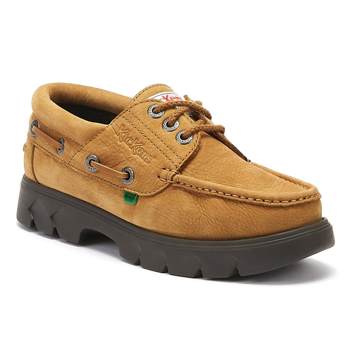 Kickers Lennon Mens Tan Boat Shoes in Brown for Men - Lyst