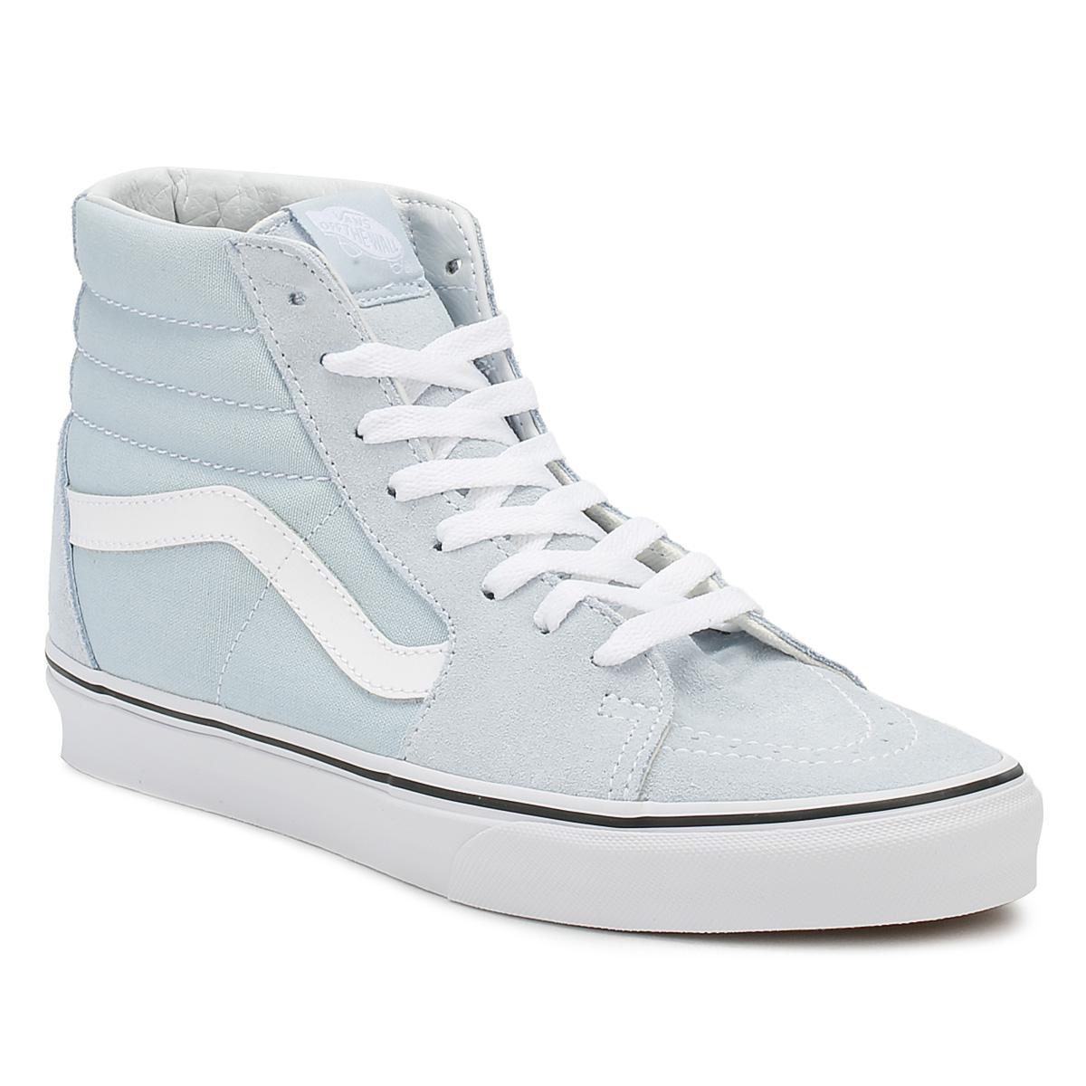 Vans Suede Womens Baby Blue / True White Sk8-hi Trainers - Lyst