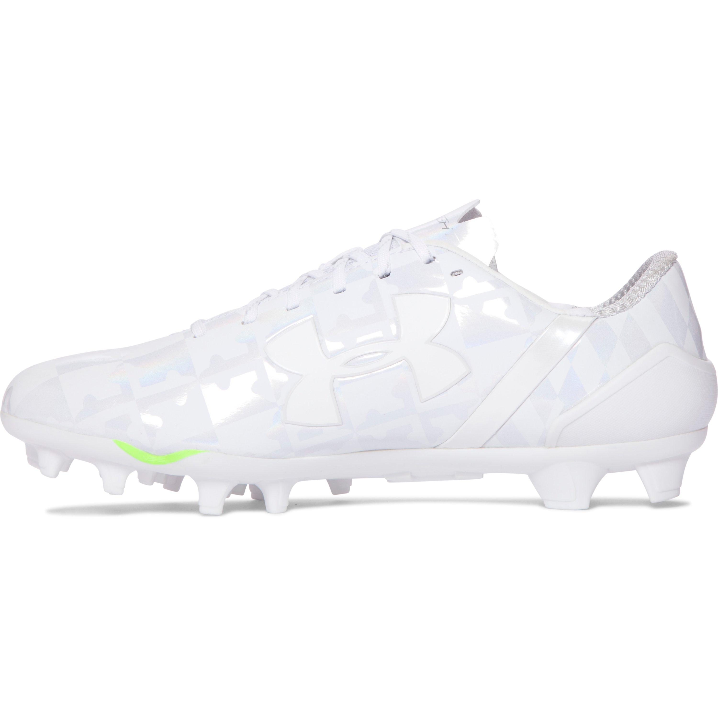 under armour spotlight cleats white