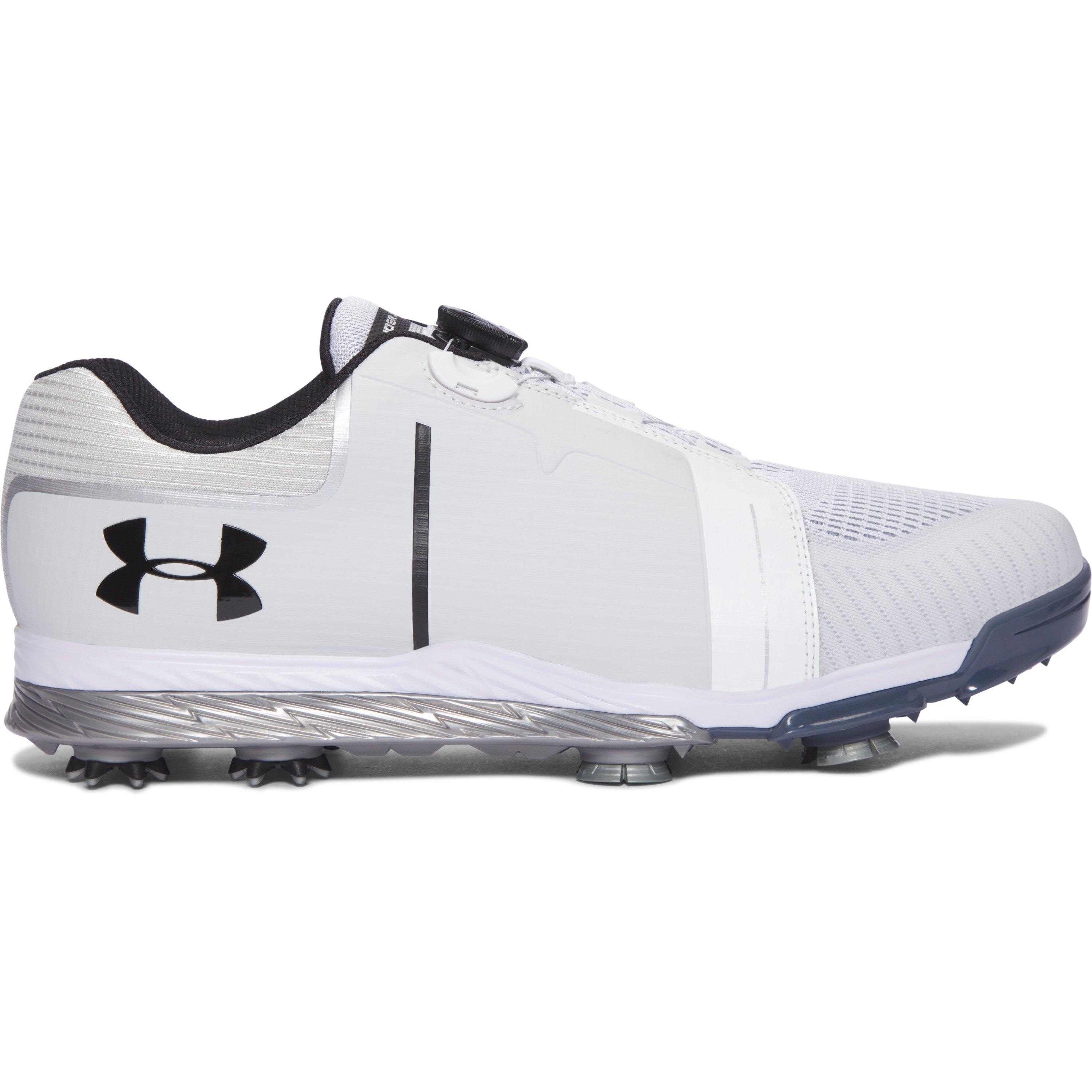 Under armour Men's Ua Tempo Sport Boatm Golf Shoes in White for Men | Lyst