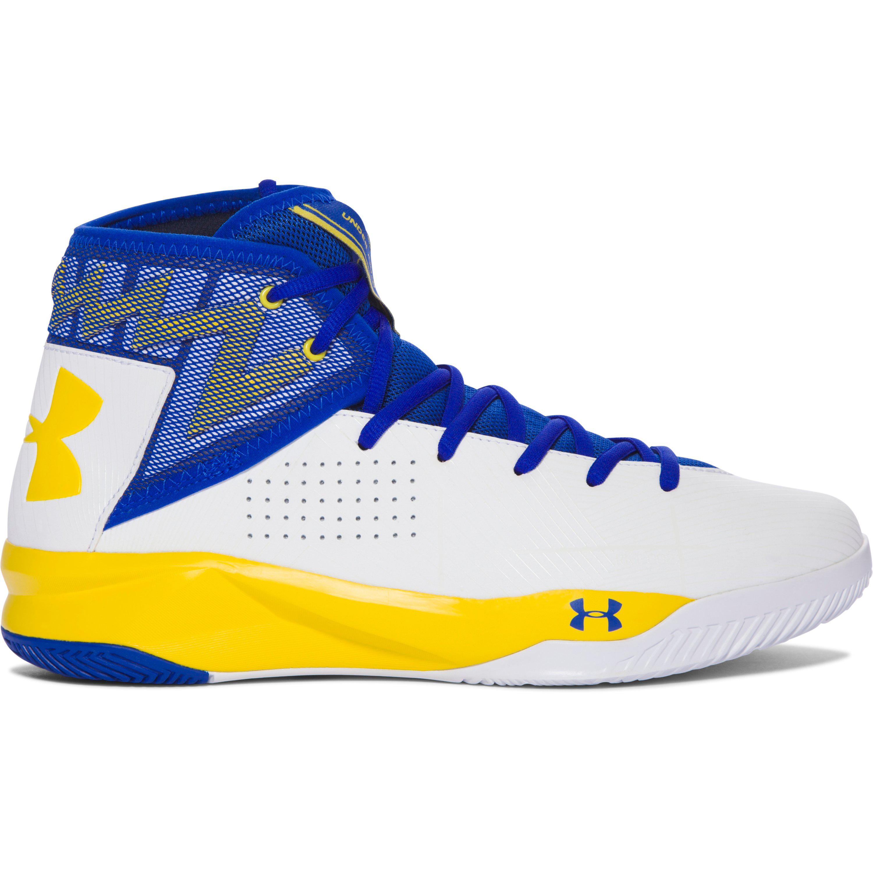 Lyst - Under Armour White Multi Rocket 2 Hi-top Sneakers in Blue for Men