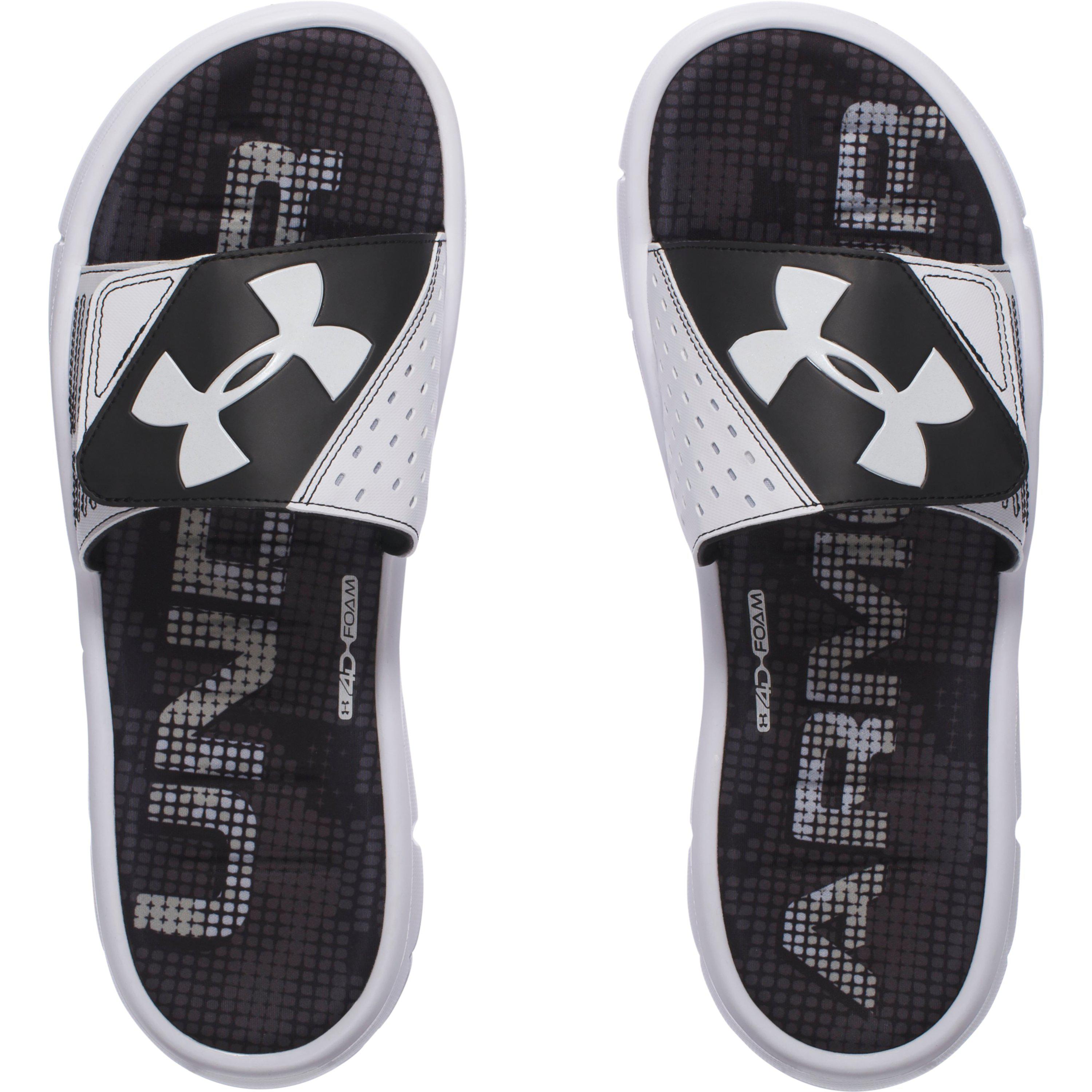 Under Armour Men's Ua Mercenary Viii Slides in White for Men - Lyst