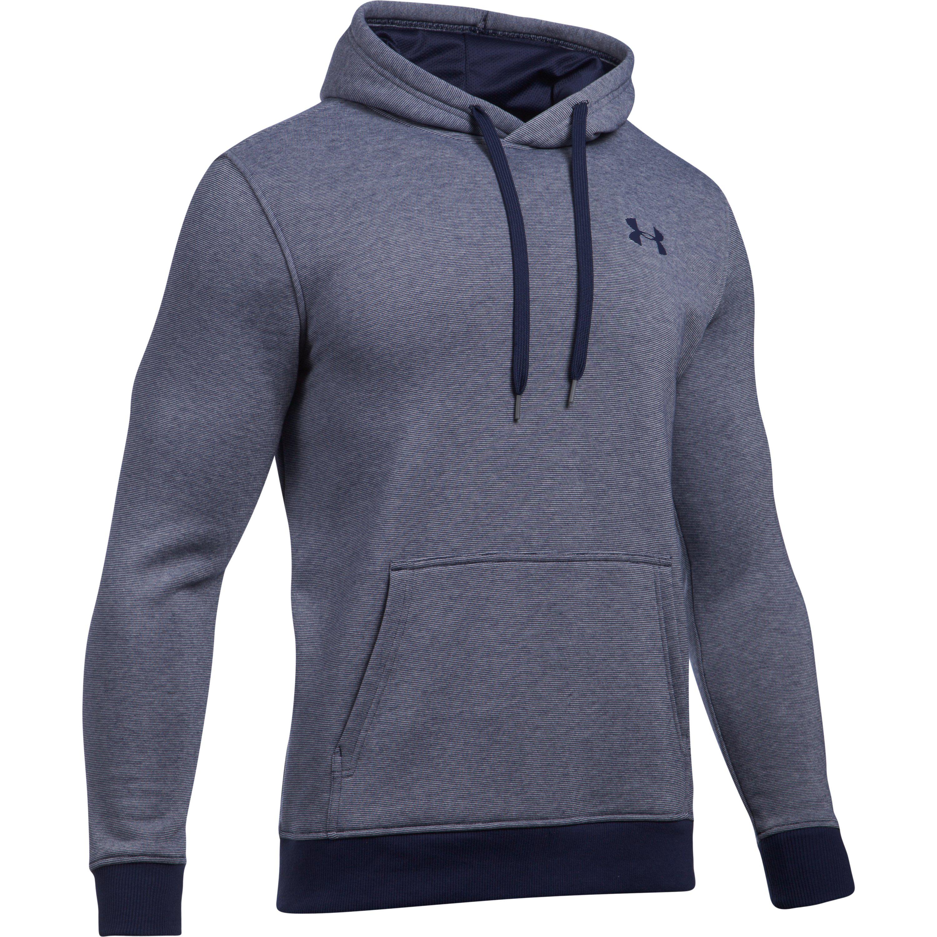 Lyst - Under Armour Men's Ua Rival Fleece Fitted Hoodie in Blue for Men