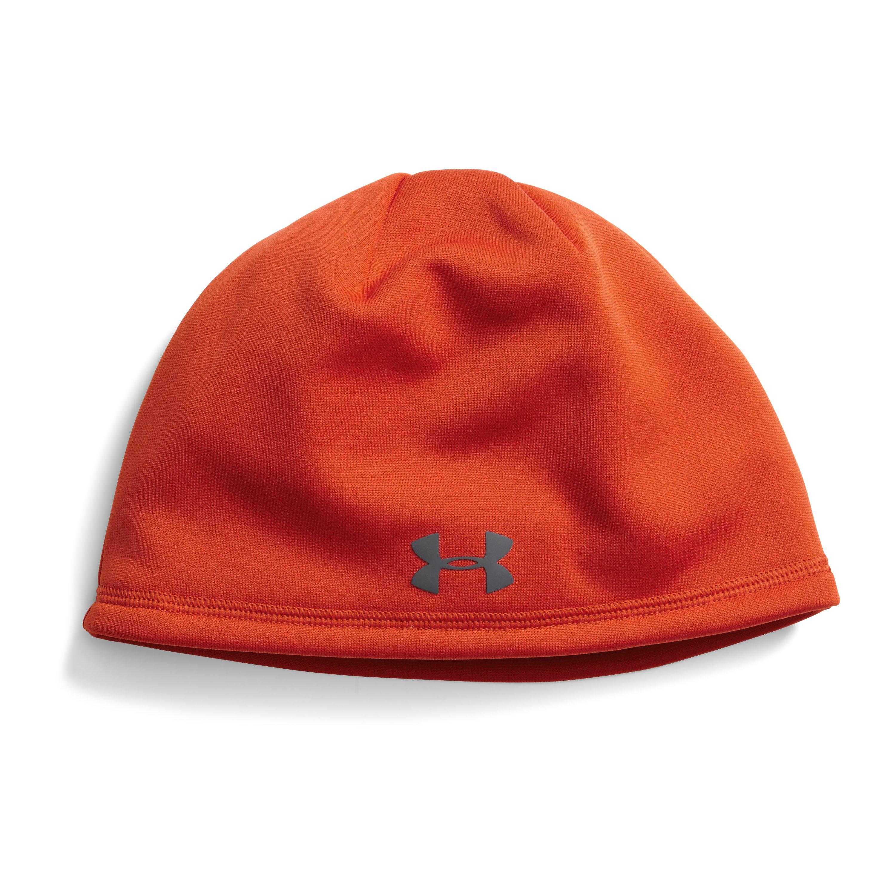 under armour blaze orange beanie