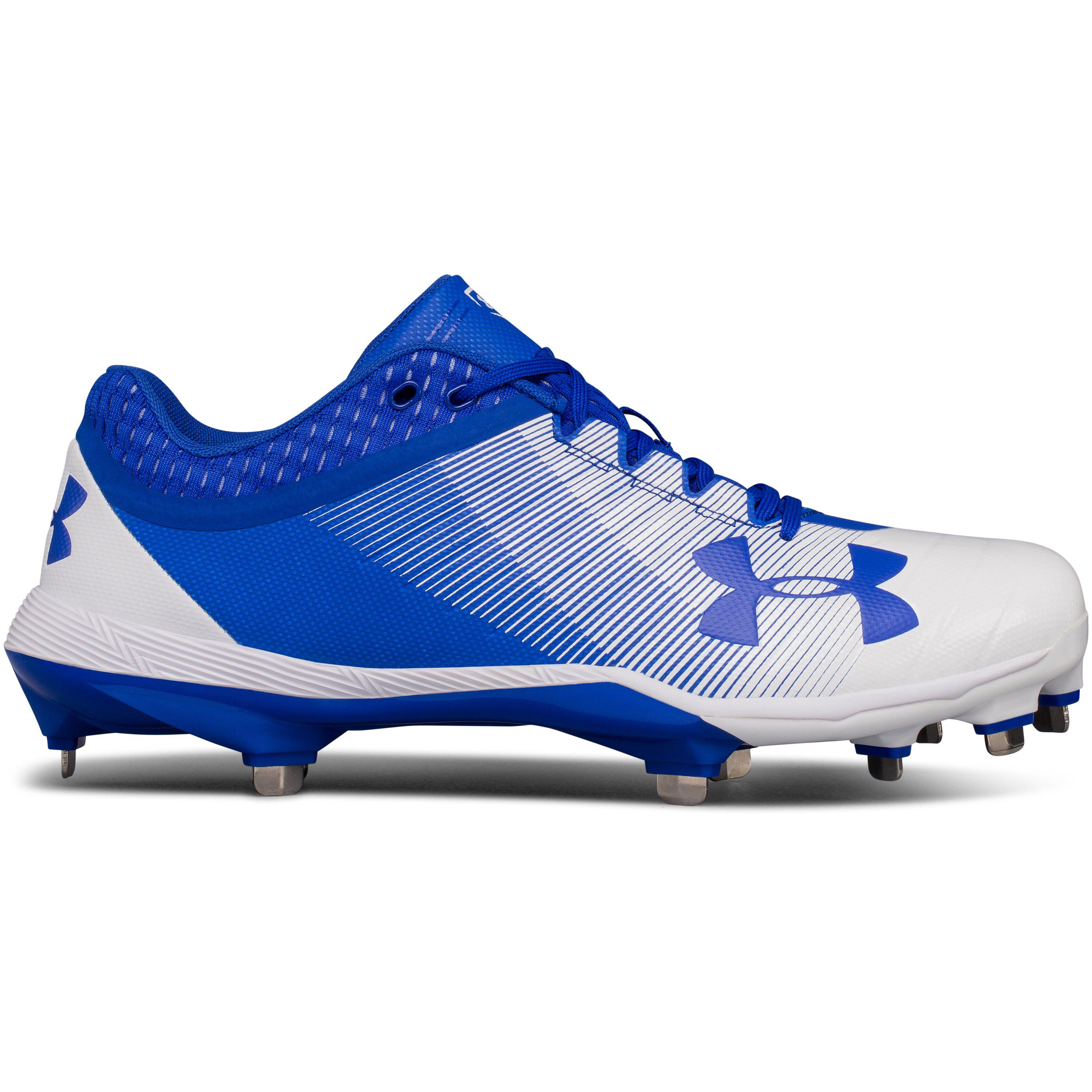 red white blue under armour cleats
