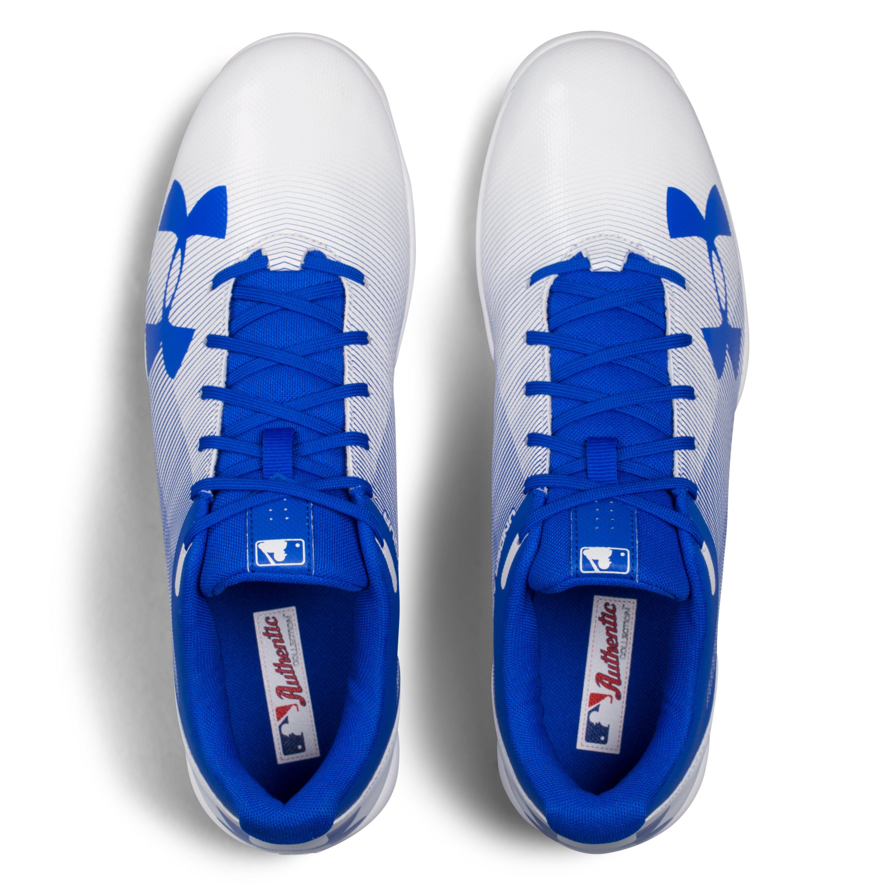 under armour blue baseball cleats