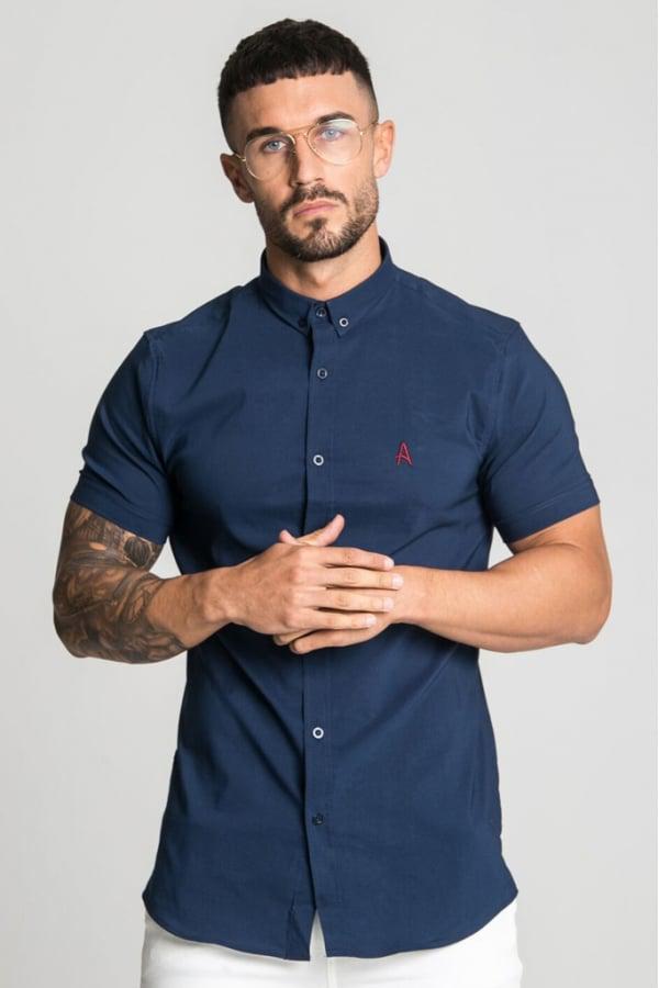 Lyst - Aces Couture S/s Shirt in Blue for Men
