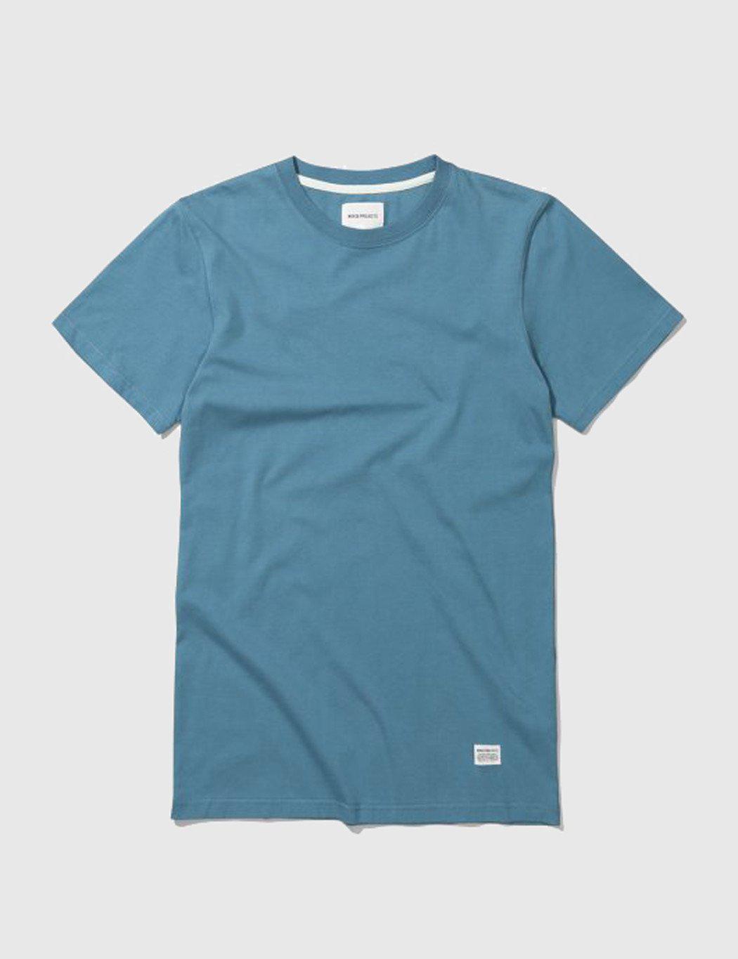 norse projects blue shirt