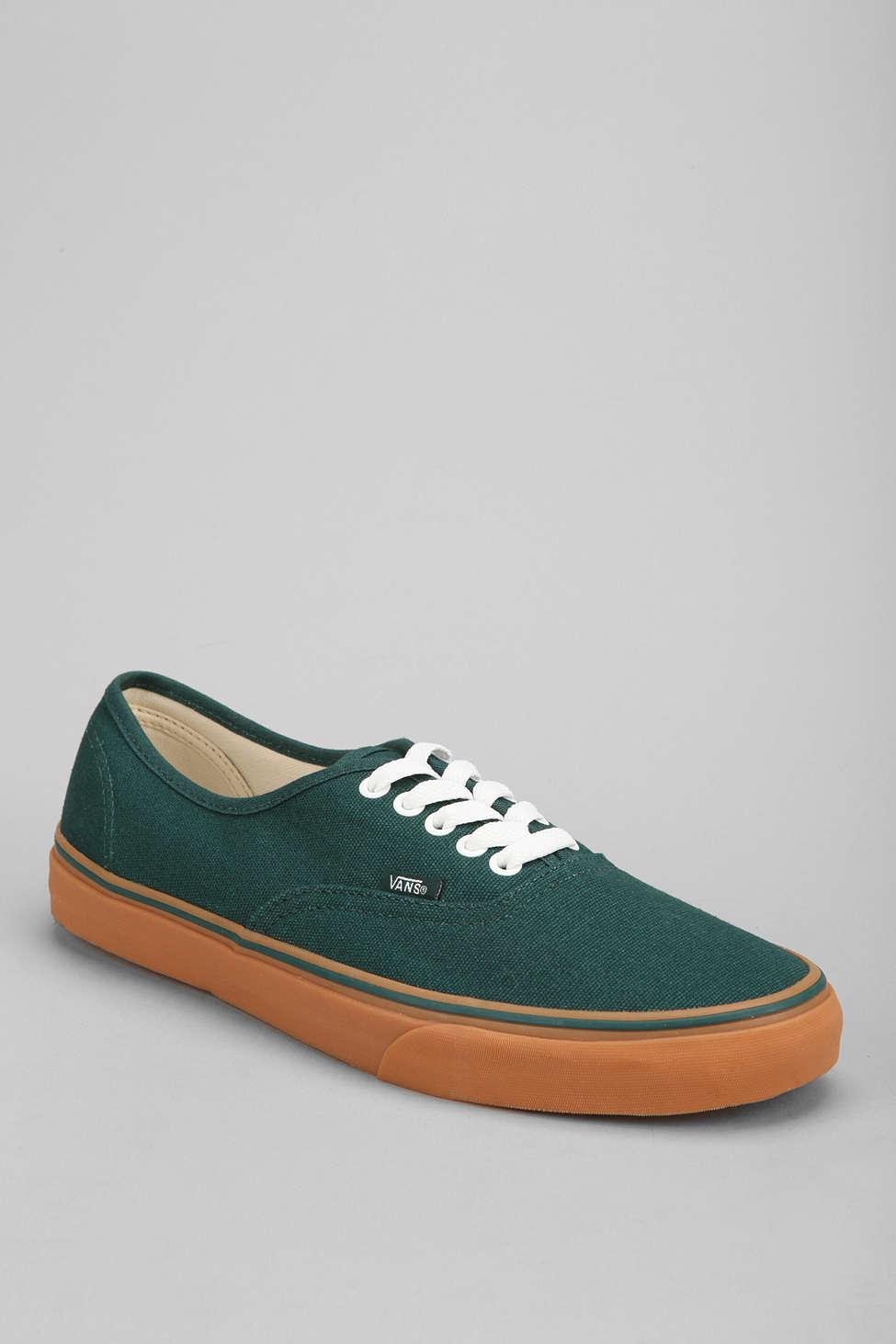 Lyst - Vans Authentic Gum Sole Sneaker in Green for Men