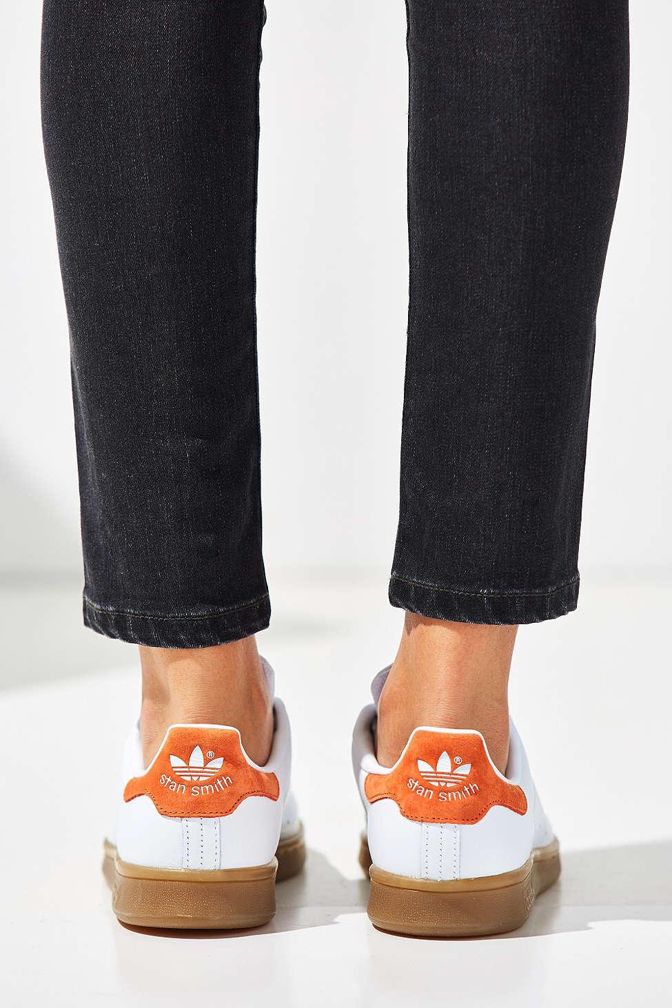 orange stan smith shoes