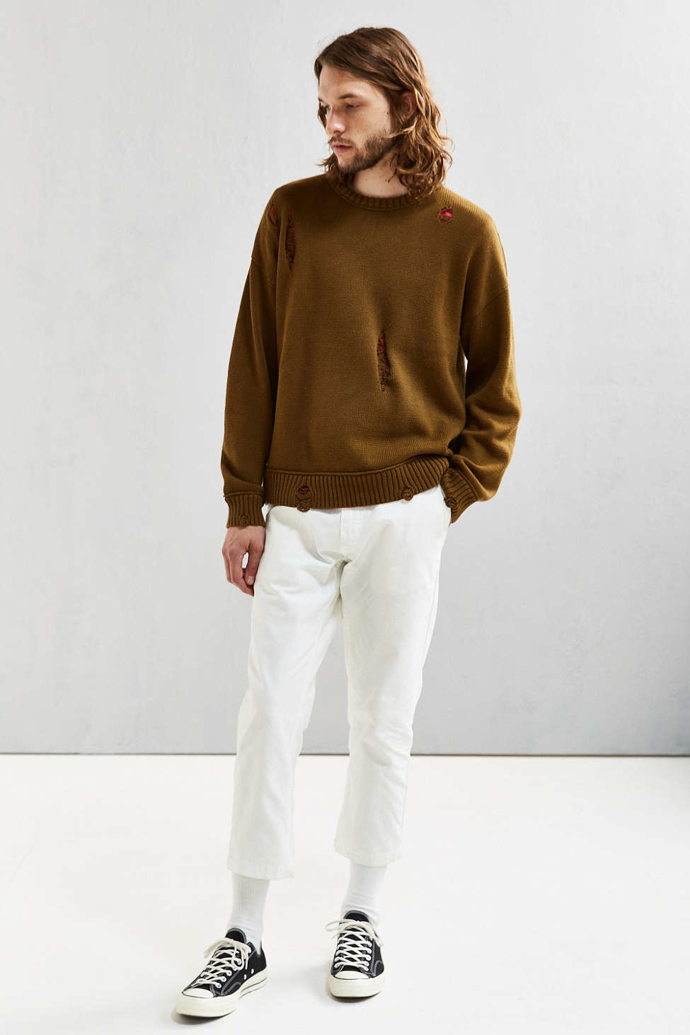 champion men's crew neck sweaters