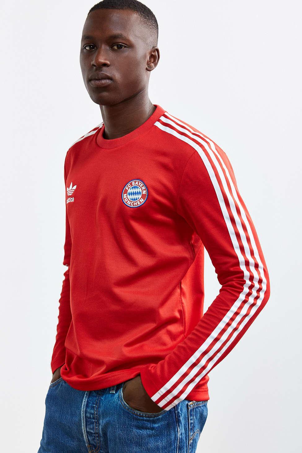 Lyst - Adidas Originals Bayern Munchen Long Sleeve Jersey ...