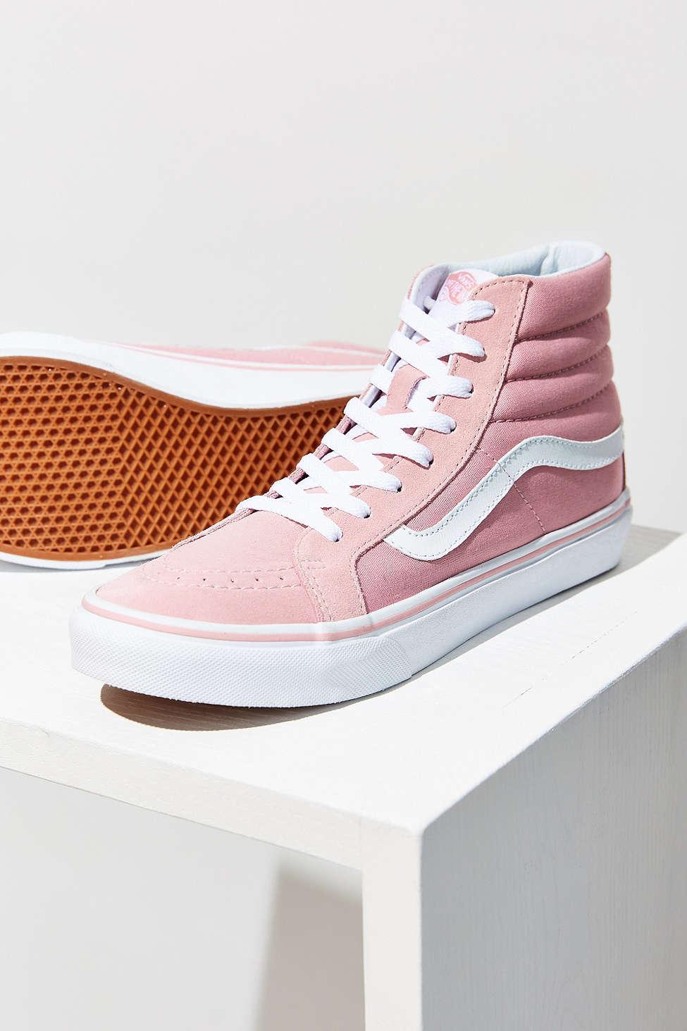 Vans Pink Sk8-hi Slim Sneaker in Pink | Lyst