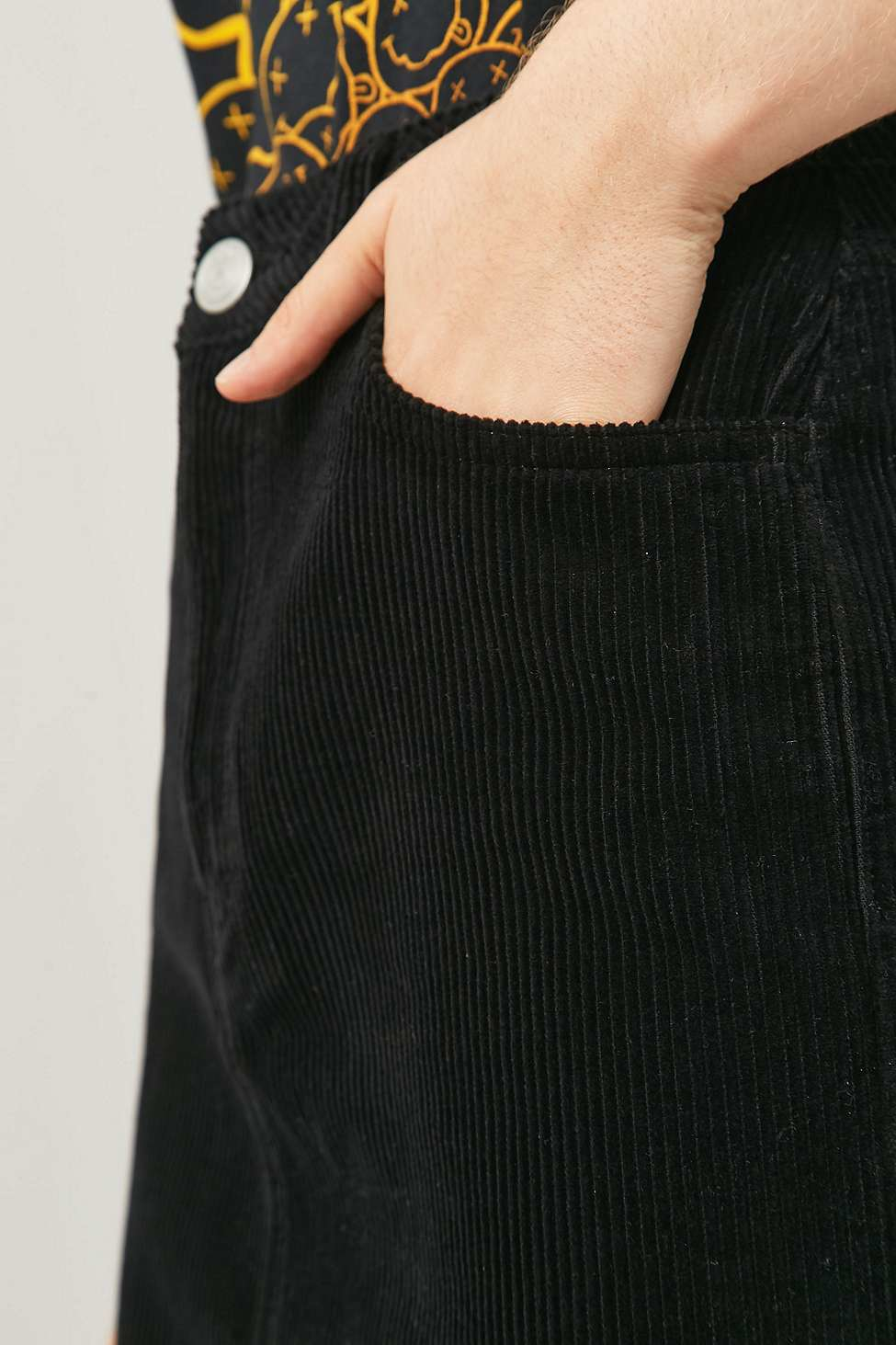 Bdg Jumbo Cord Pencil Skirt In Black Lyst bdg jumbo cord pencil skirt in black lyst