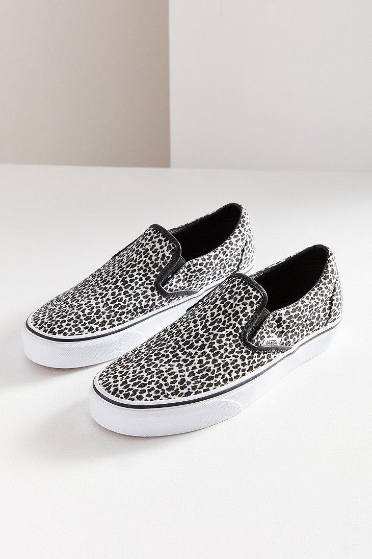 vans mini leopard slip ons