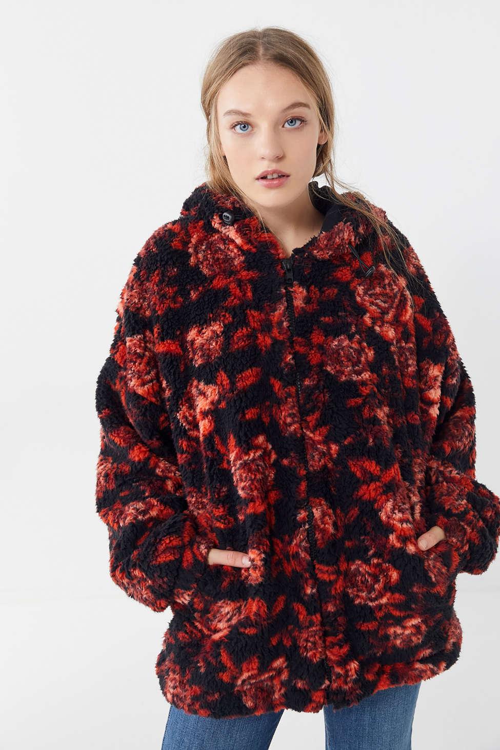 new look hooded teddy jacket