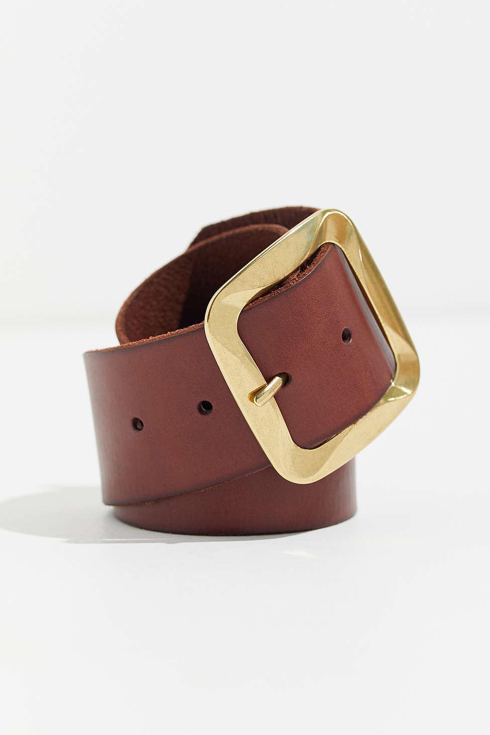 Urban Outfitters Square Frame Belt in Brown - Lyst