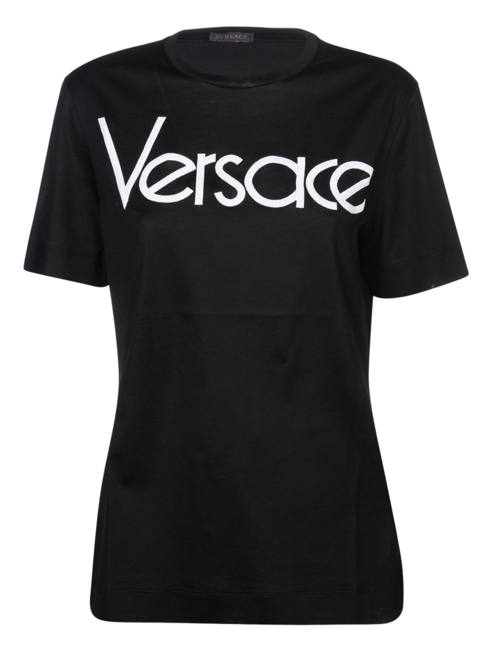 versace embroidered logo t shirt