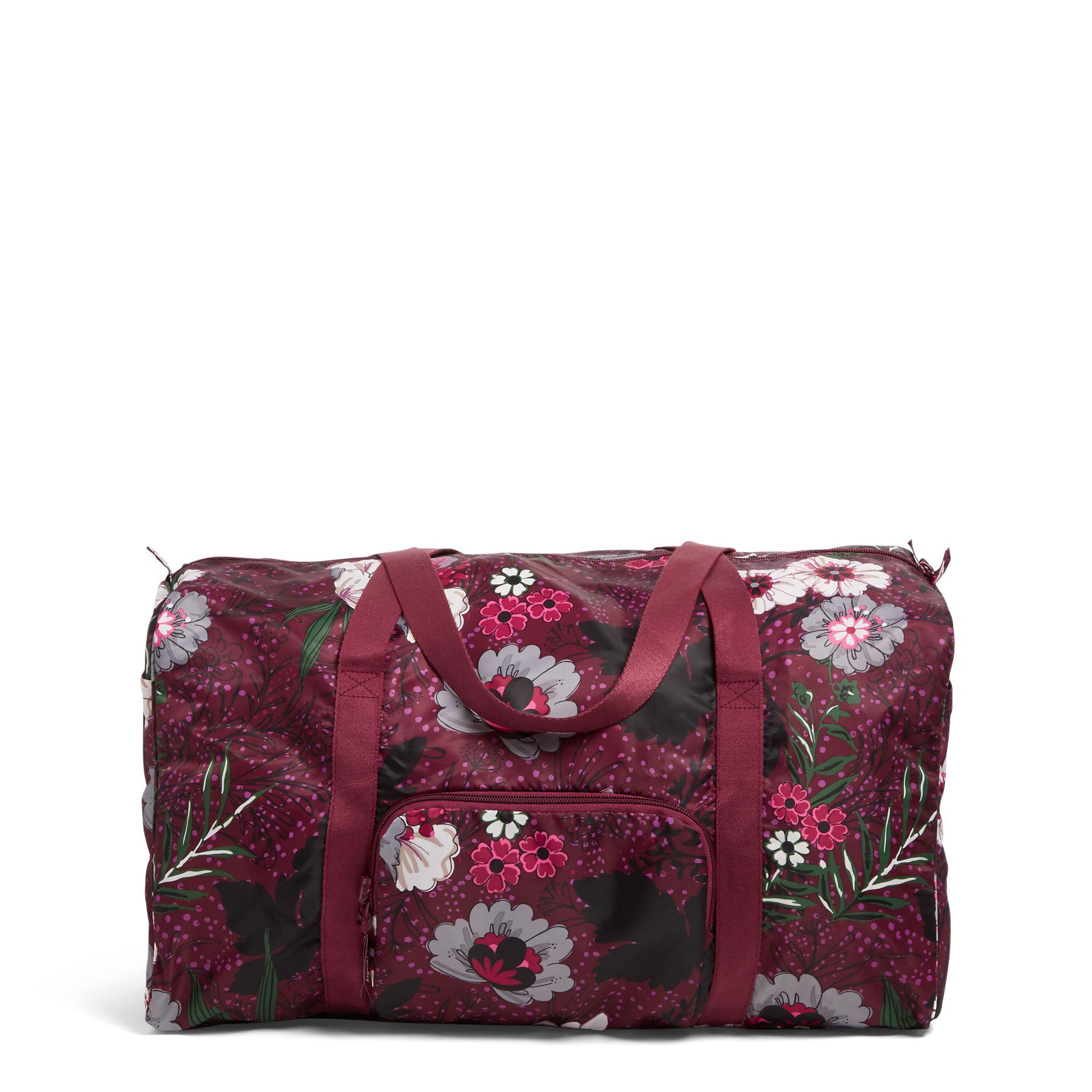 vera bradley packable duffel travel bag