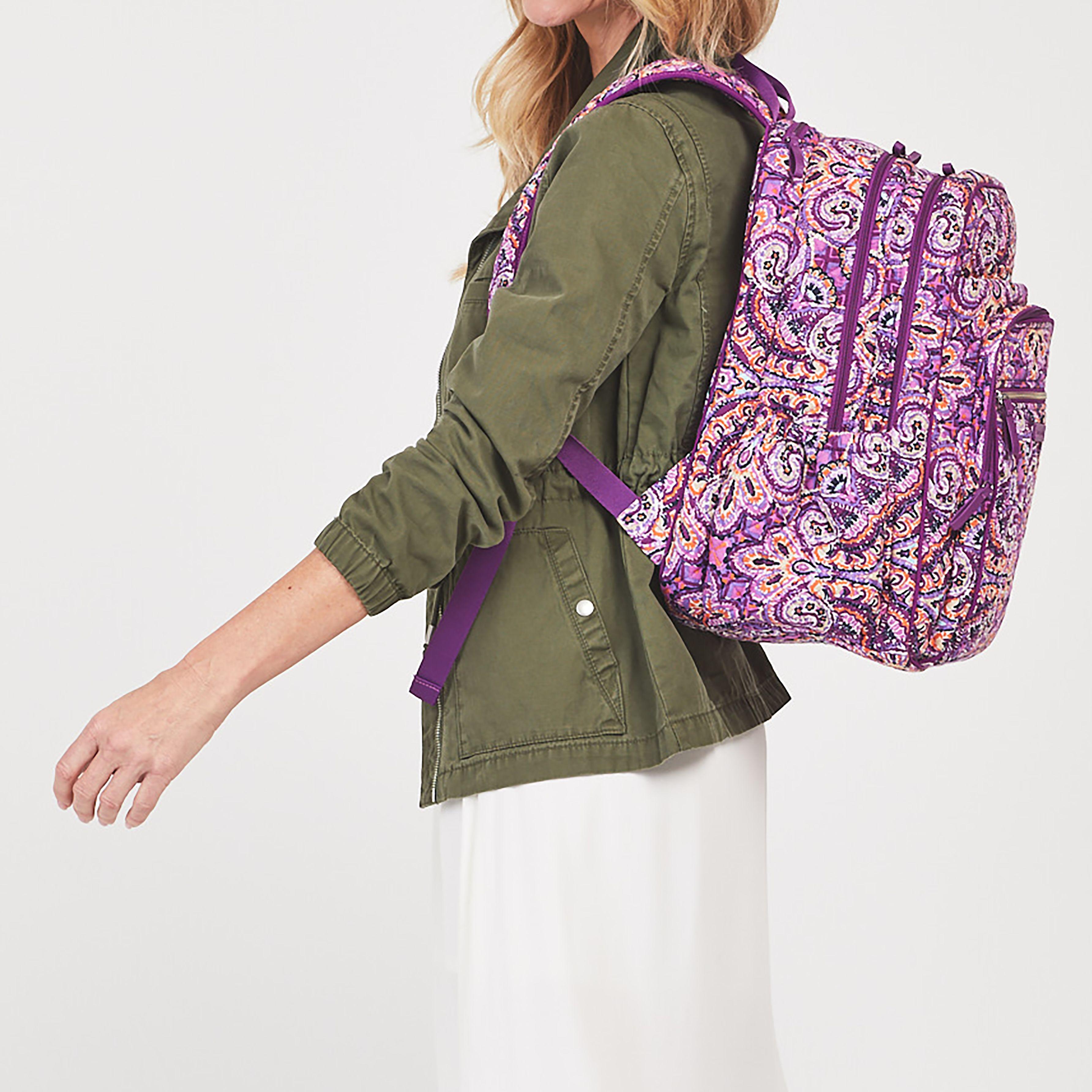 Lyst Vera Bradley Iconic Xl Campus Backpack in Purple