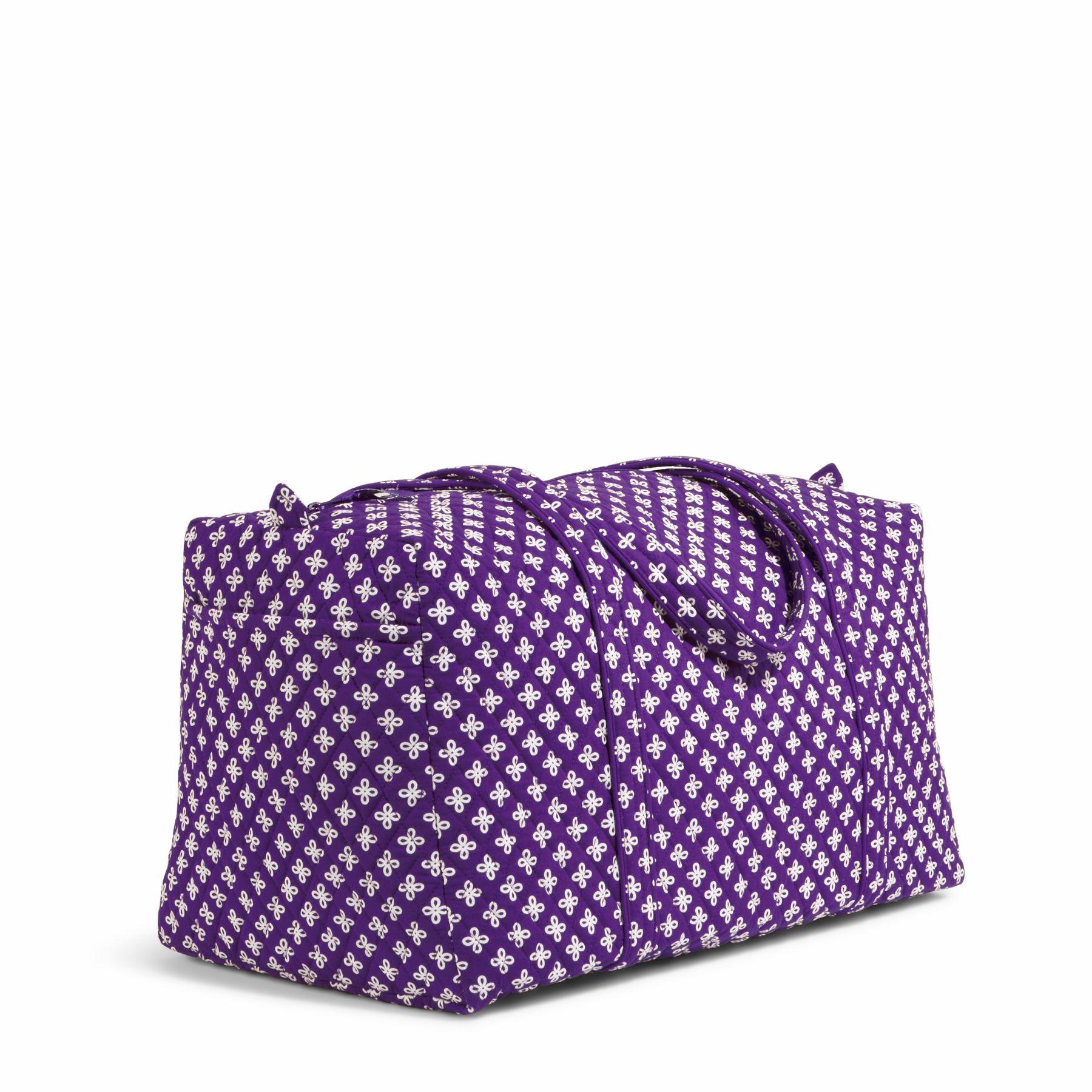 purple vera bradley duffel bag