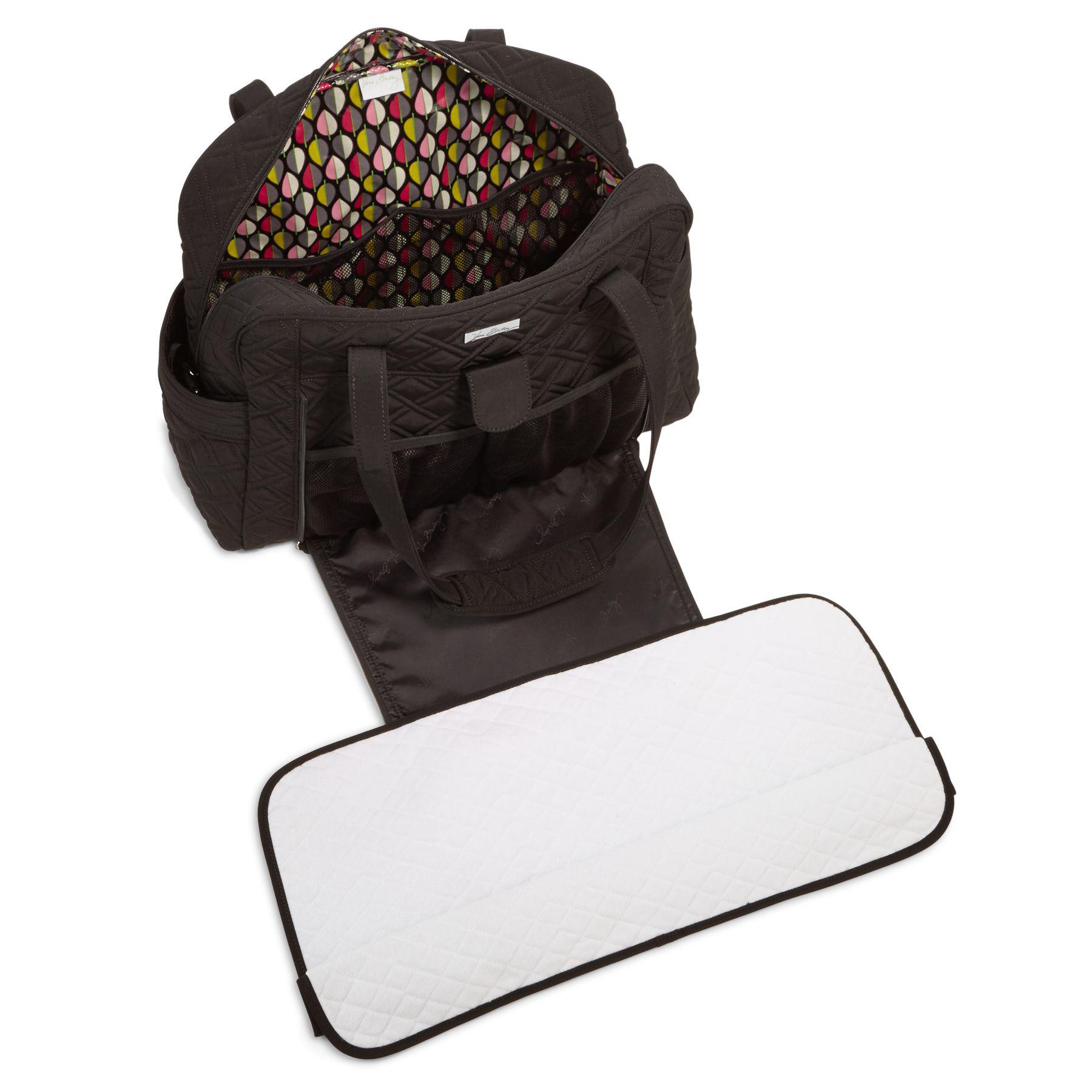 Lyst Vera Bradley Large Stroll Around Diaper Bag In Black Gallery Previously Sold At Vera Bradley