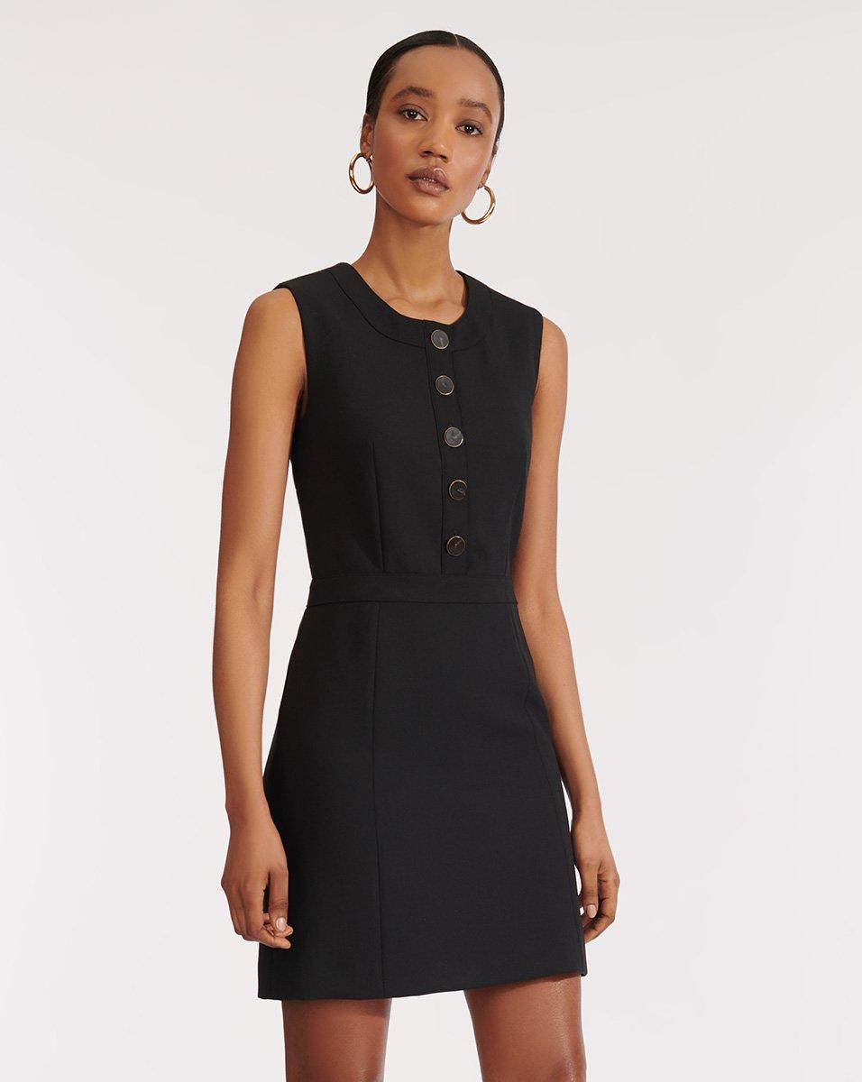Veronica Beard Leather Julie Dress in Black - Lyst